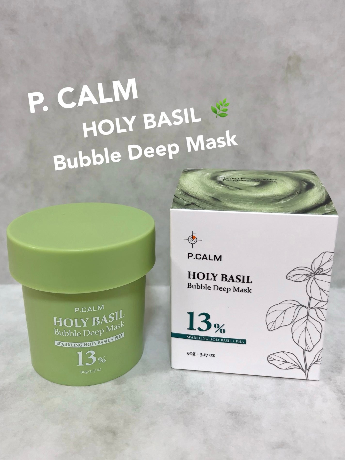 ホーリーバジル炭酸バブルパック/P.CALM/洗い流すパック・マスクを使ったクチコミ(1枚目)