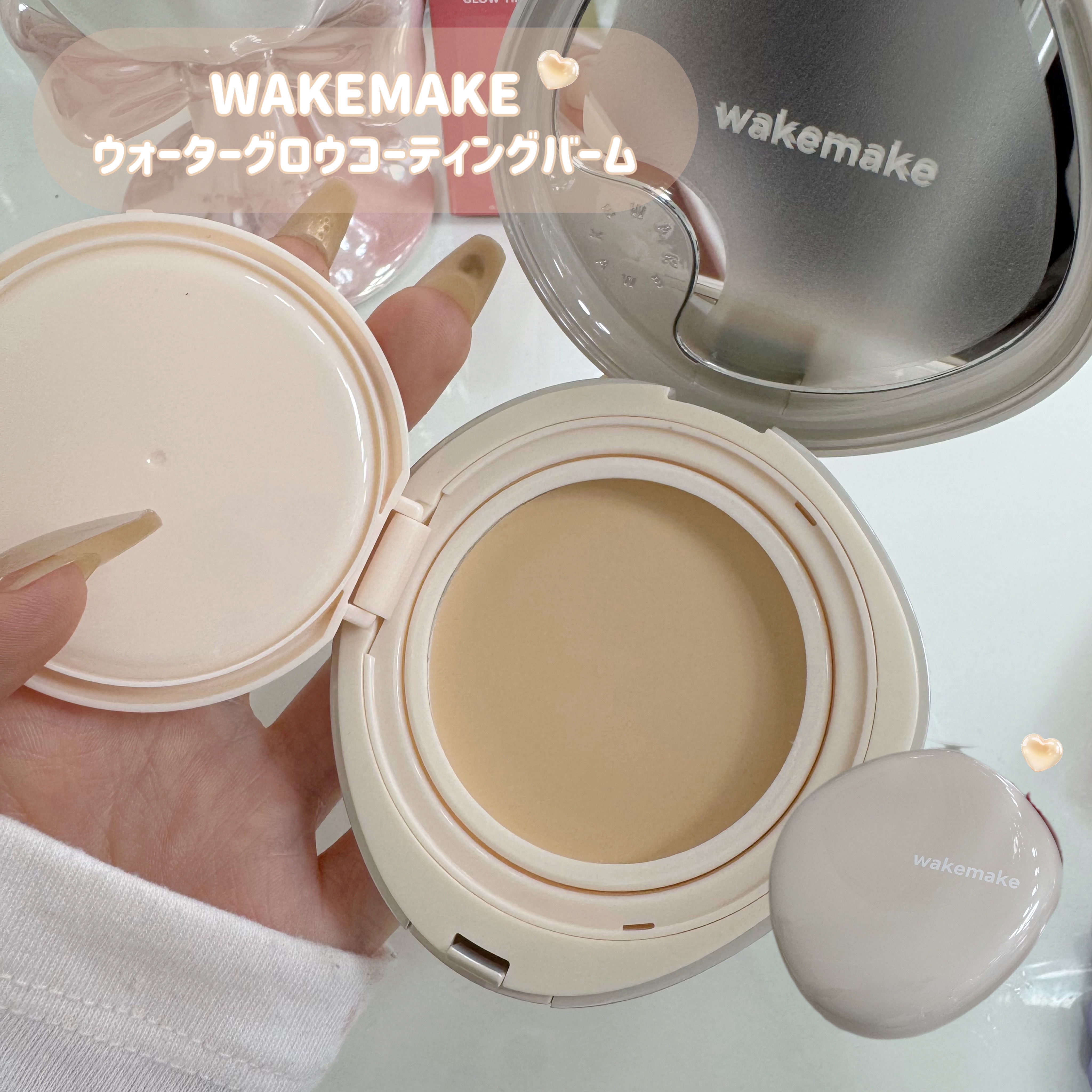 ウォータフルグロウティント/wakemake/リップティントを使ったクチコミ（2枚目）
