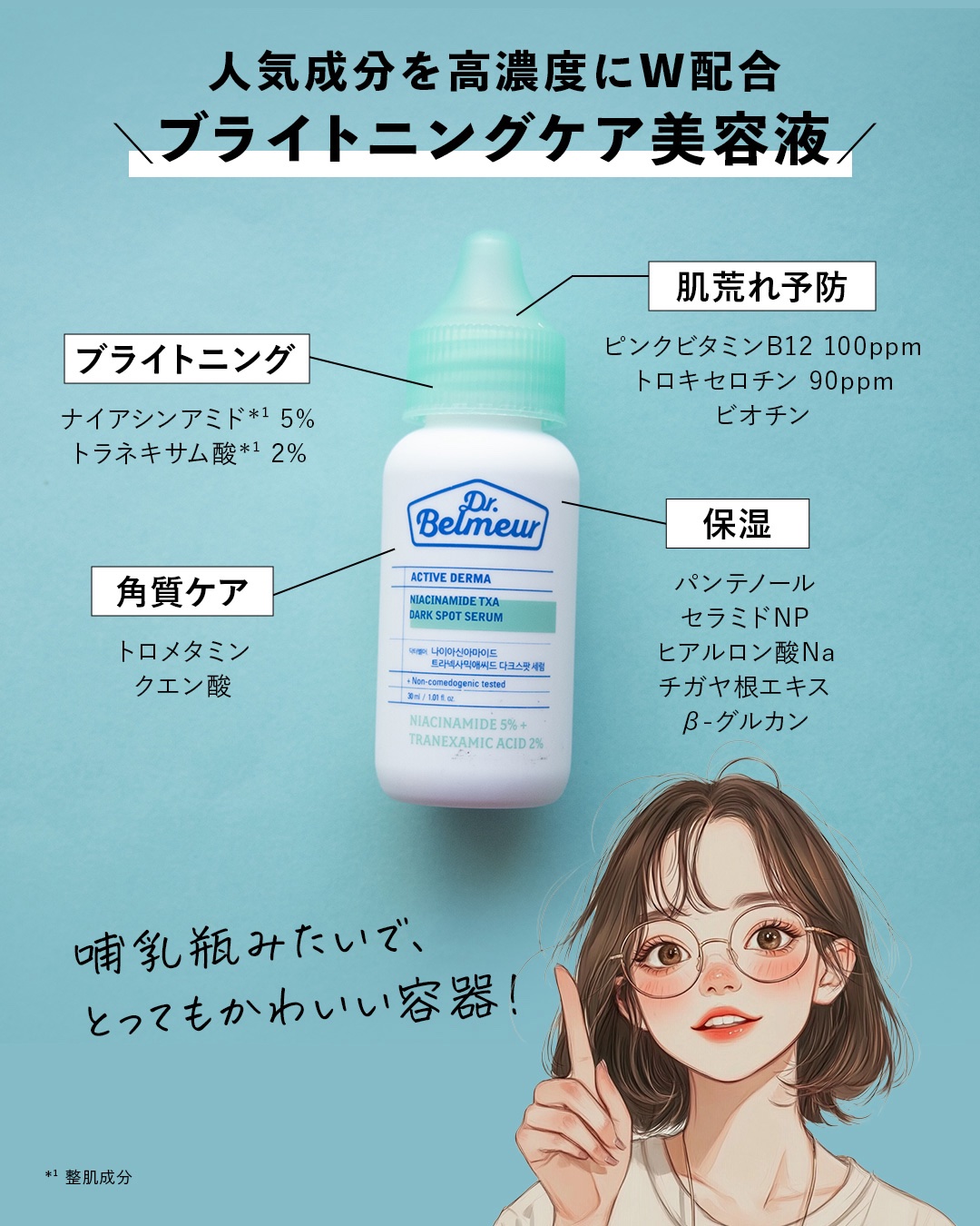 ナイアシンアミドTXA ダークスポットコレクティングセラム/Dr.Belmeur/美容液を使ったクチコミ（2枚目）