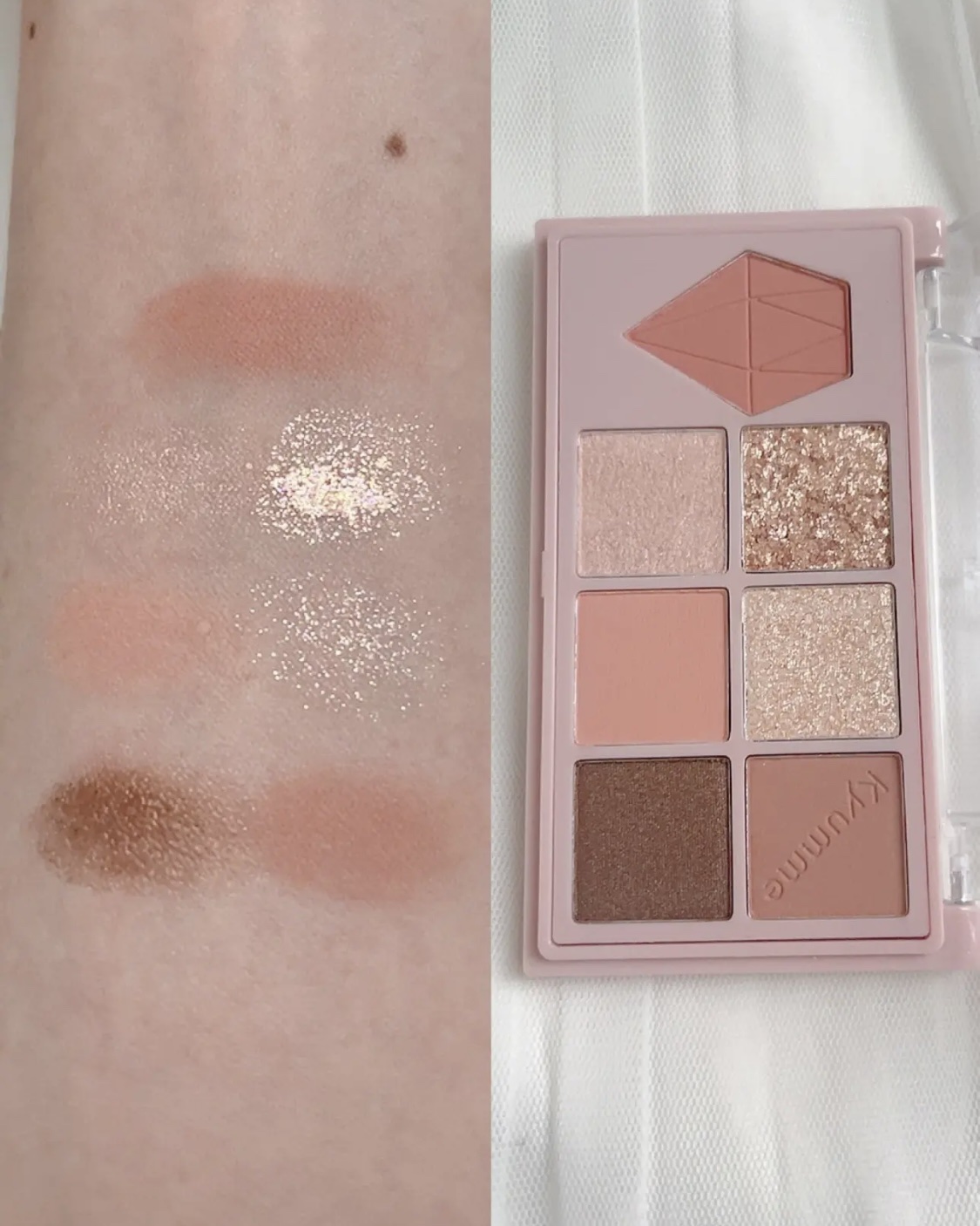 &. WithCharm 涙袋パレット/DAISO/アイシャドウパレットを使ったクチコミ（3枚目）