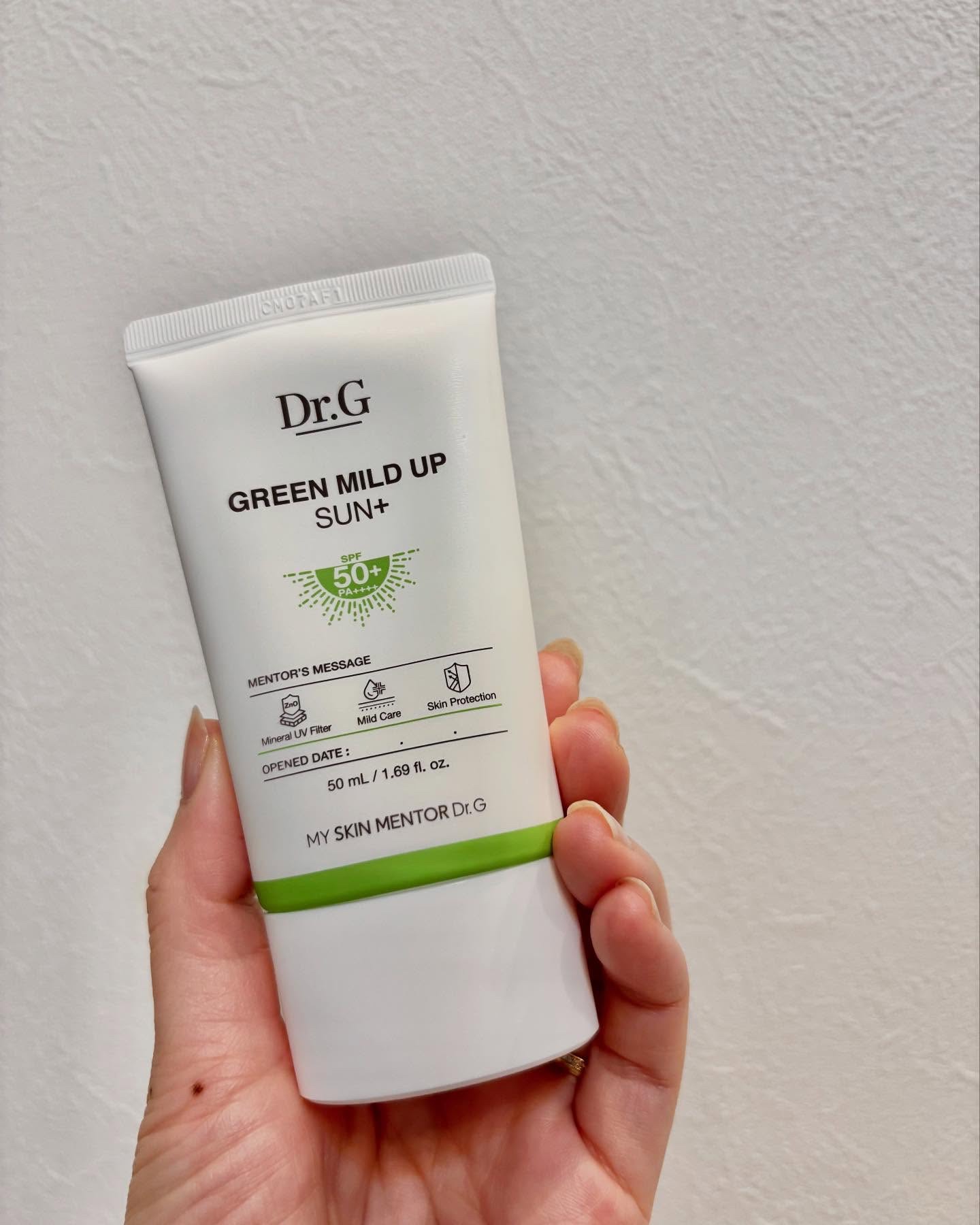 グリーンマイルドアップサンプラス/Dr.G/日焼け止めクリームを使ったクチコミ（2枚目）