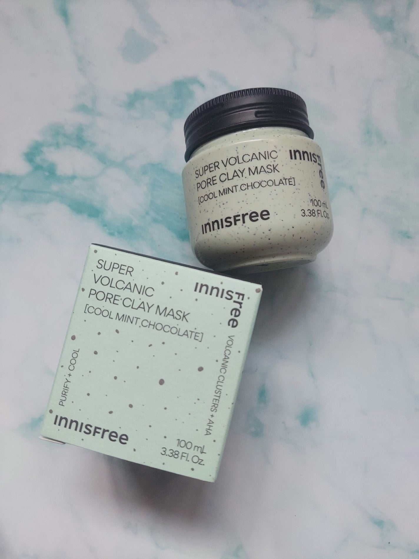 スーパーヴォルカニック ポア クレイマスク クールミントチョコレート/innisfree/洗い流すパック・マスクを使ったクチコミ(2枚目)