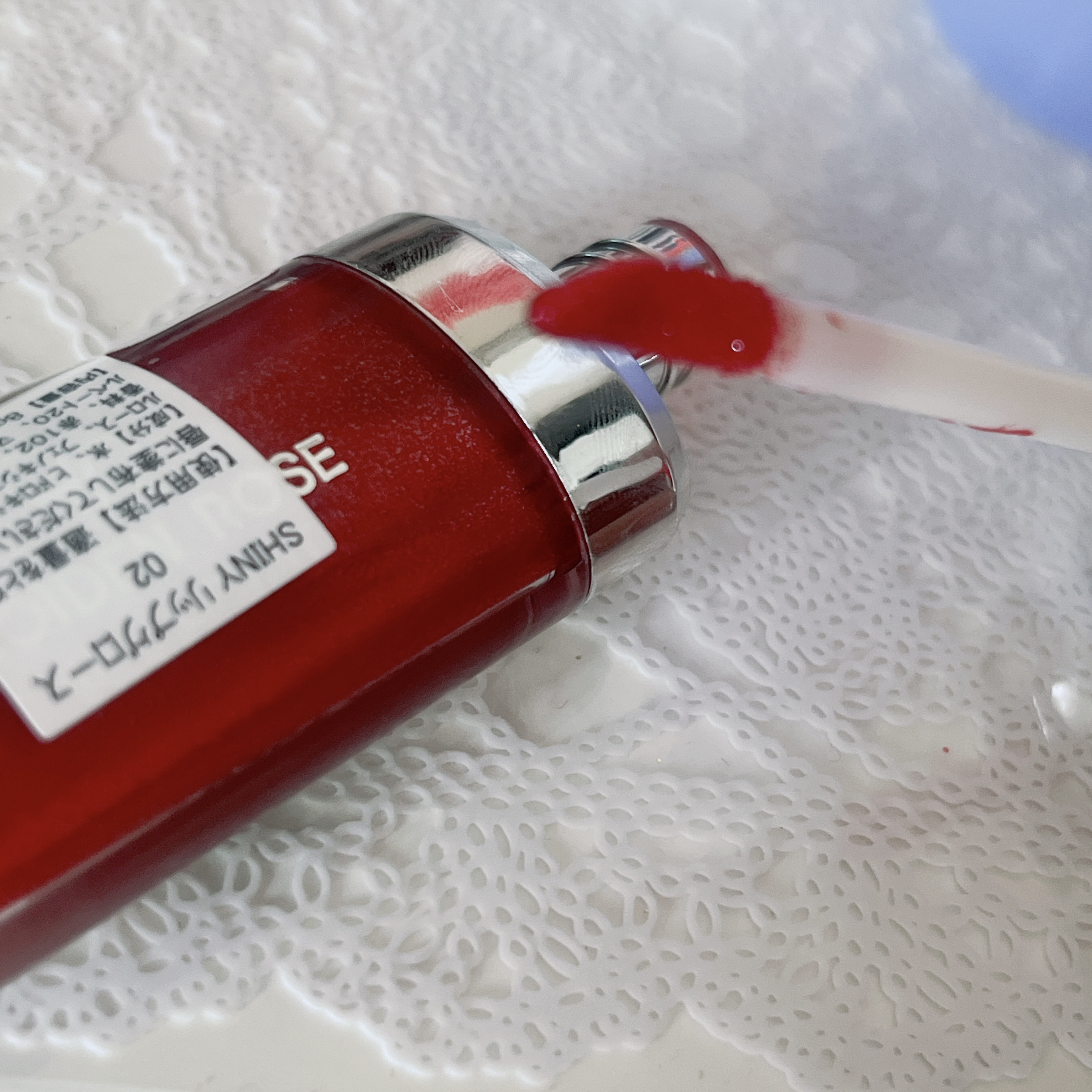 QOIDEN ROSE SHINY LIP TINT/QOIDEN ROSE/リップティントを使ったクチコミ（2枚目）