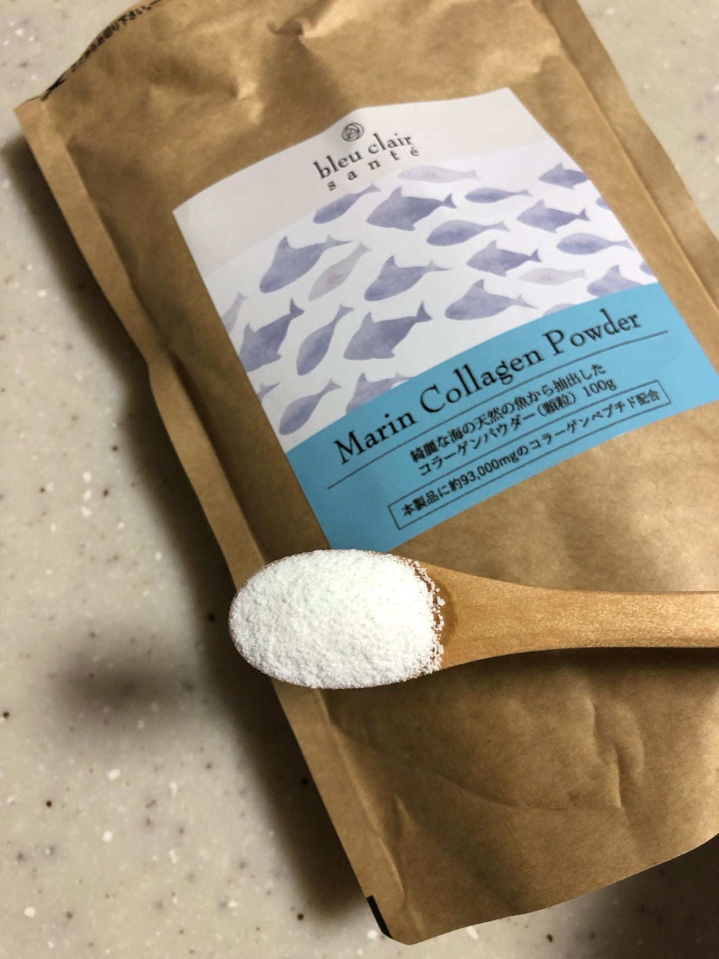 マリンコラーゲンパウダー93000mg/ブルークレールサンテ/美容サプリメントを使ったクチコミ(2枚目)