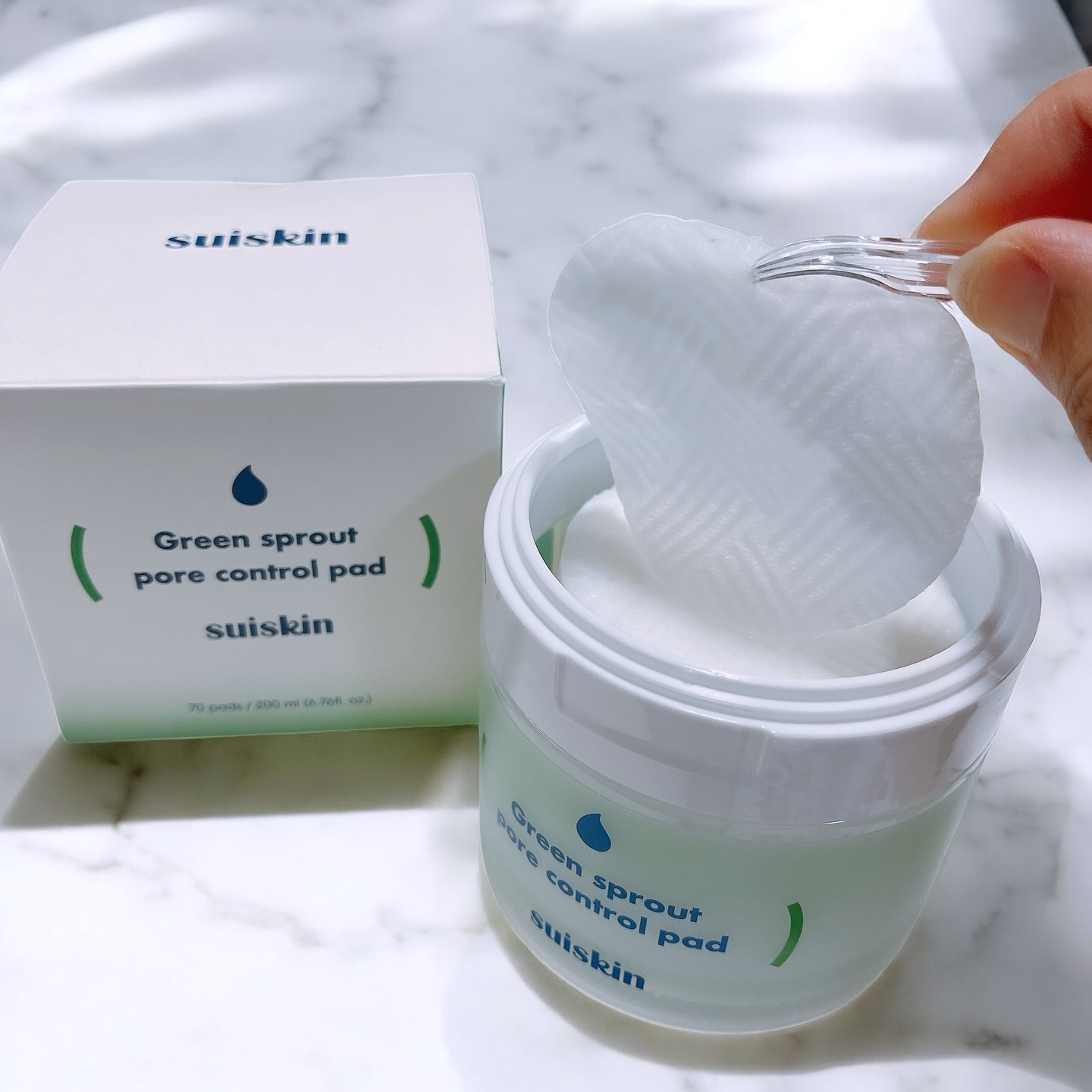 若芽ポアコントロール部分パック/suiskin/トナーパッドを使ったクチコミ（2枚目）