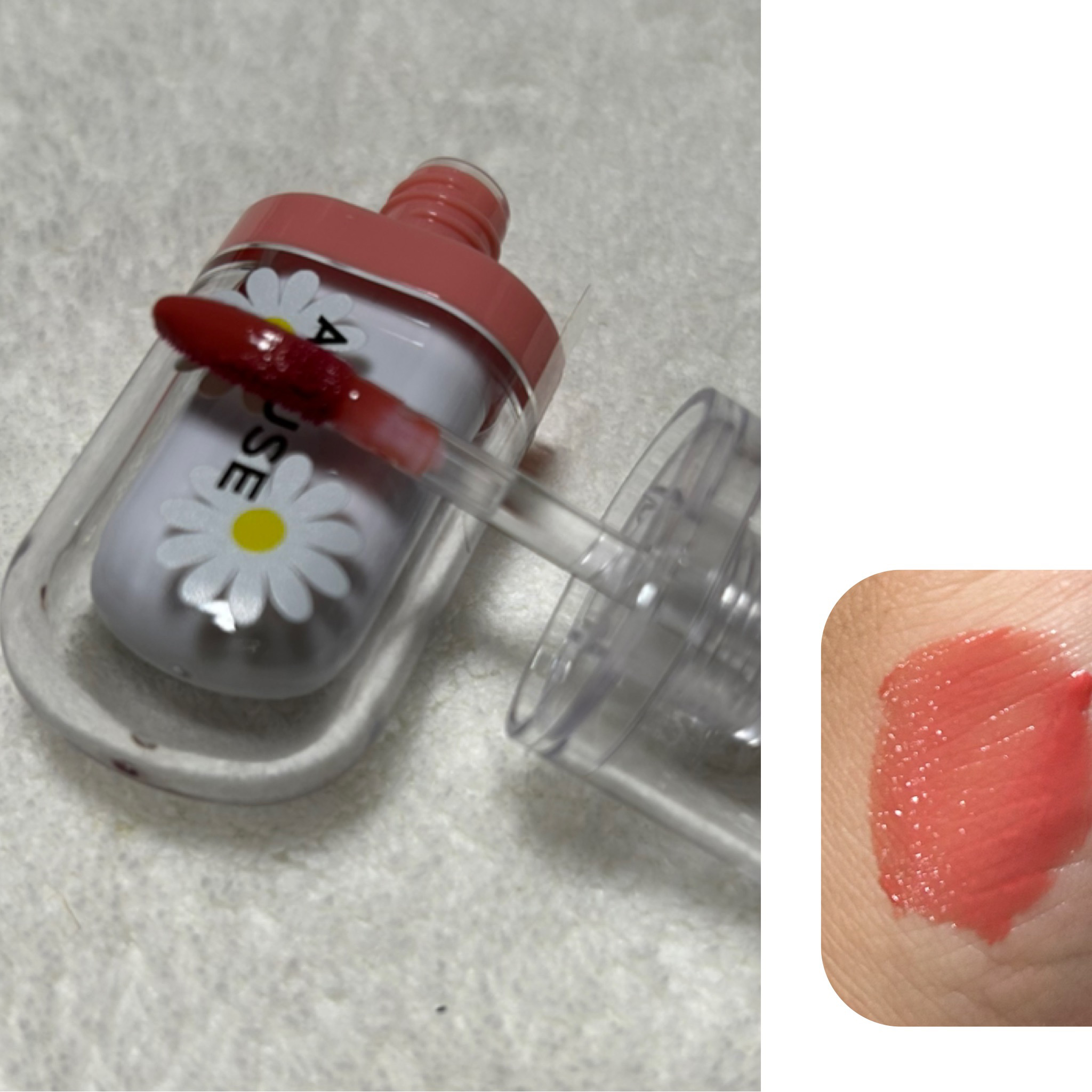 ジェルフィットティント/AMUSE/リップティントを使ったクチコミ（2枚目）