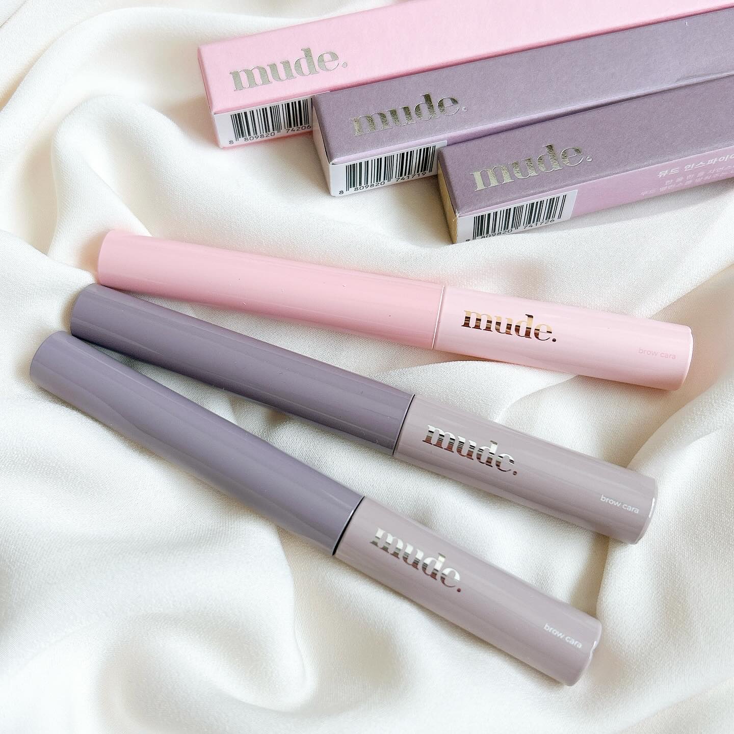 インスパイアスキニーブロウカラ/mude./眉マスカラを使ったクチコミ（1枚目）