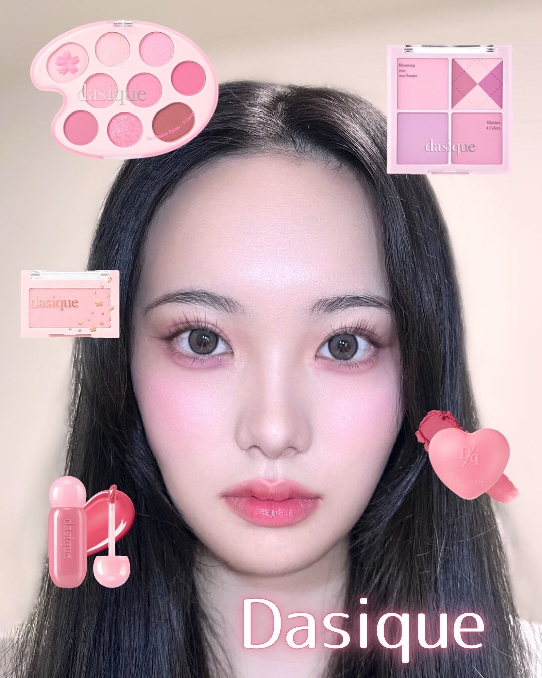 グロウチーク スウィートさくら/dasique/パウダーチークを使ったクチコミ（2枚目）