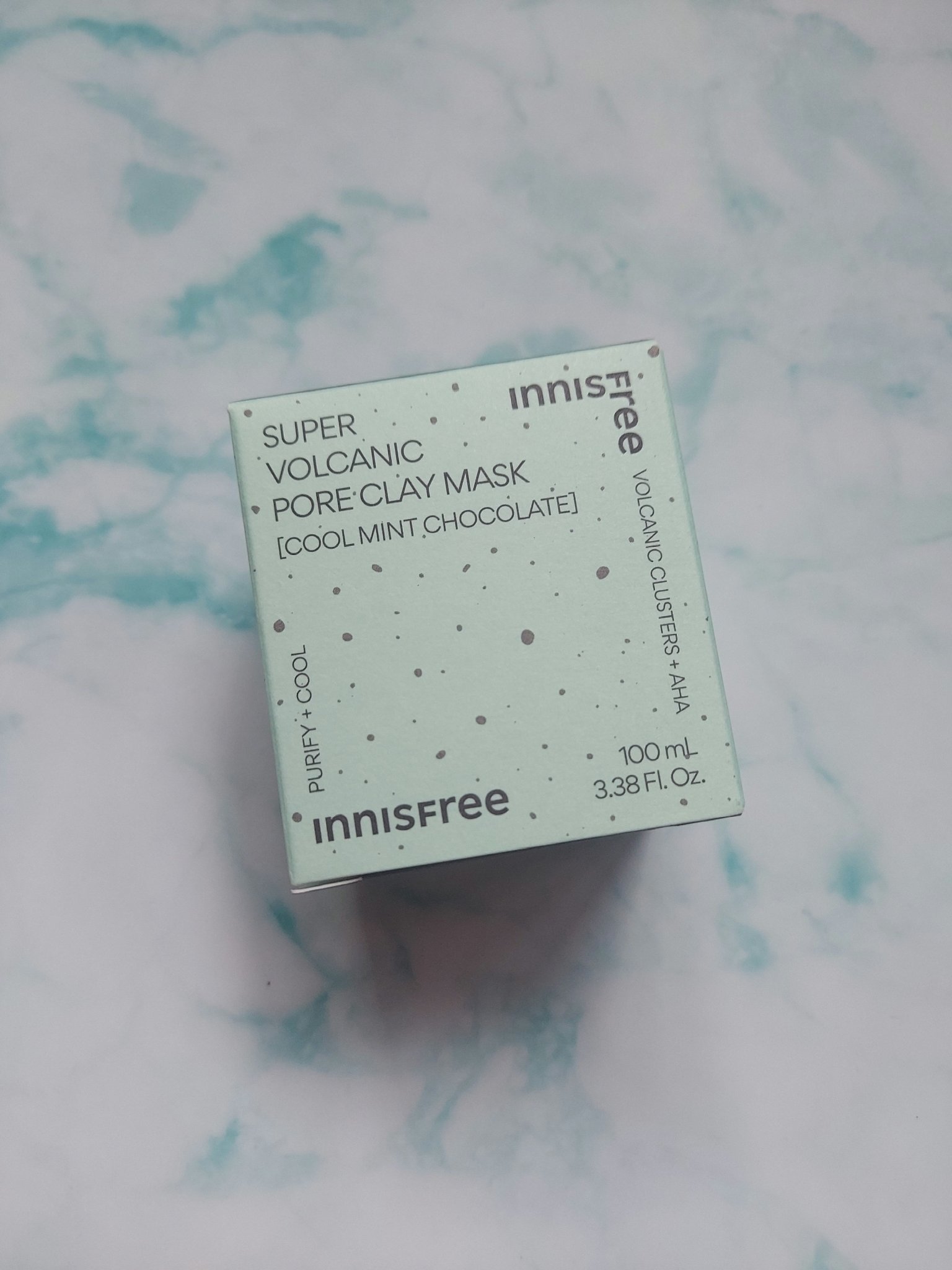 スーパーヴォルカニック　ポア　クレイマスク　クールミントチョコレート/innisfree/洗い流すパック・マスクを使ったクチコミ（3枚目）