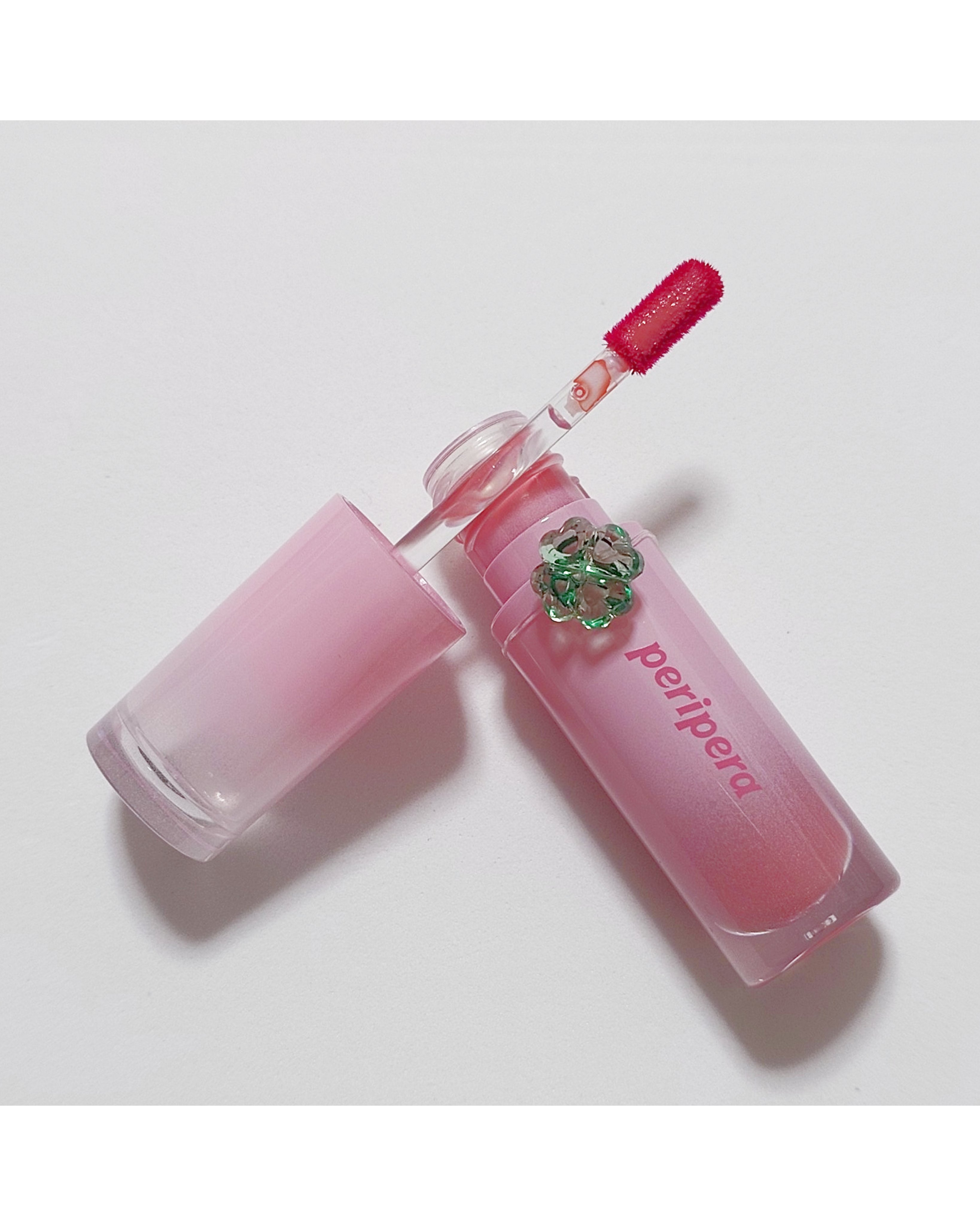 ペリペラ インク ムード グロイ ティント 23 CORAL CHEMISTRY(ラッキーコーラル)/PERIPERA/リップティントを使ったクチコミ（2枚目）