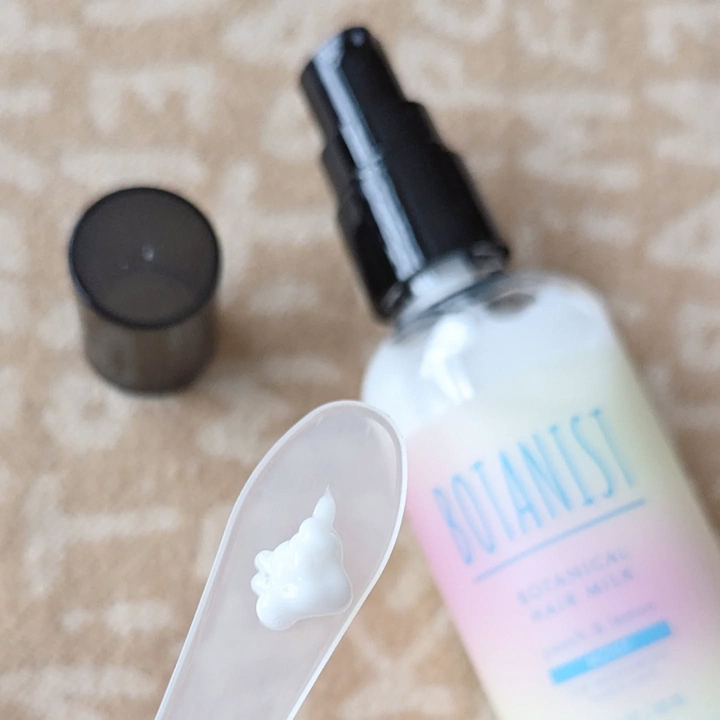 ボタニカルヘアミルク　モイスト　アイスピーチレモネードの香り/BOTANIST/ヘアミルクを使ったクチコミ（3枚目）