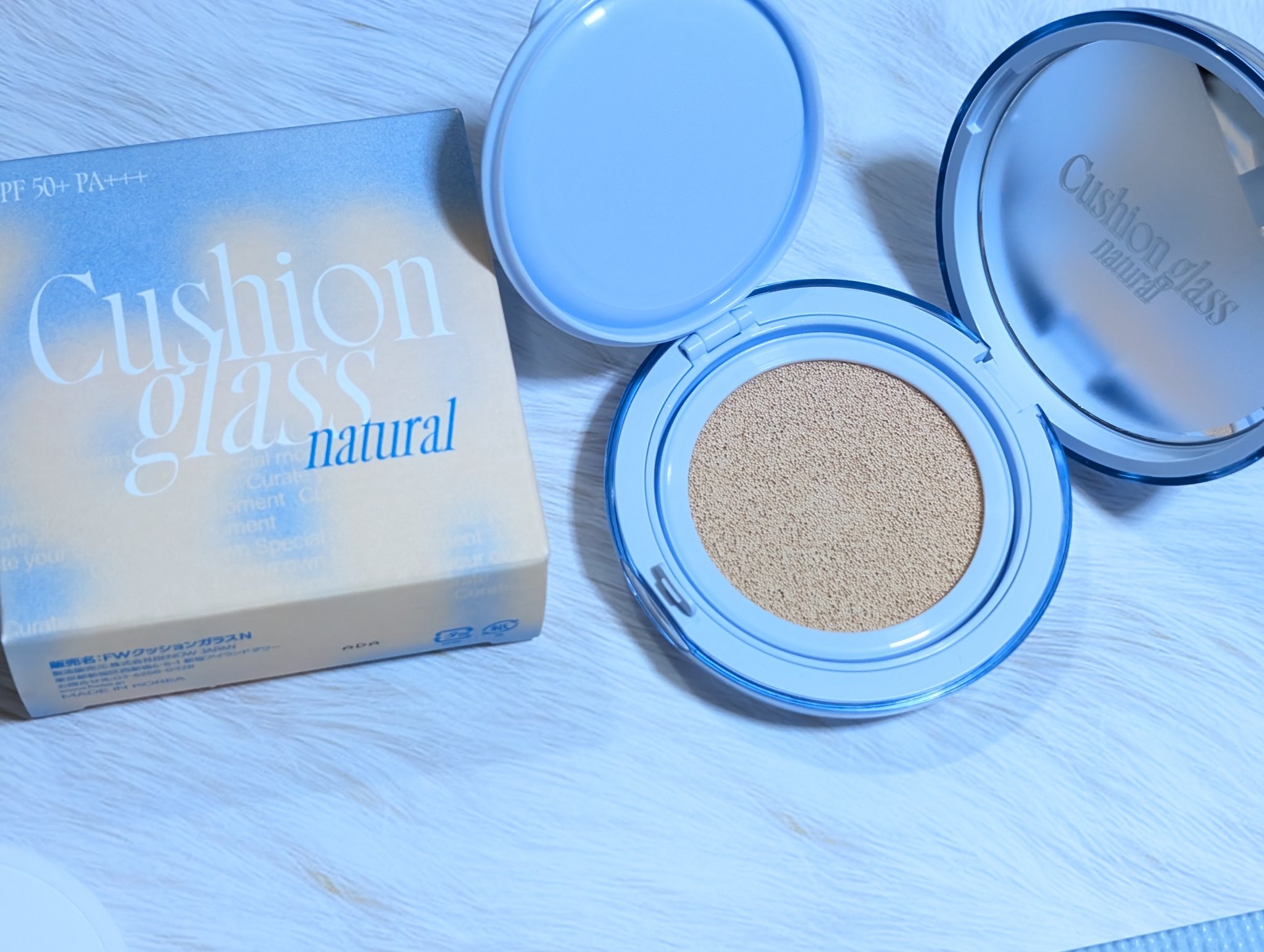 フィー クッションガラス ナチュラル/fwee/クッションファンデーションを使ったクチコミ（2枚目）