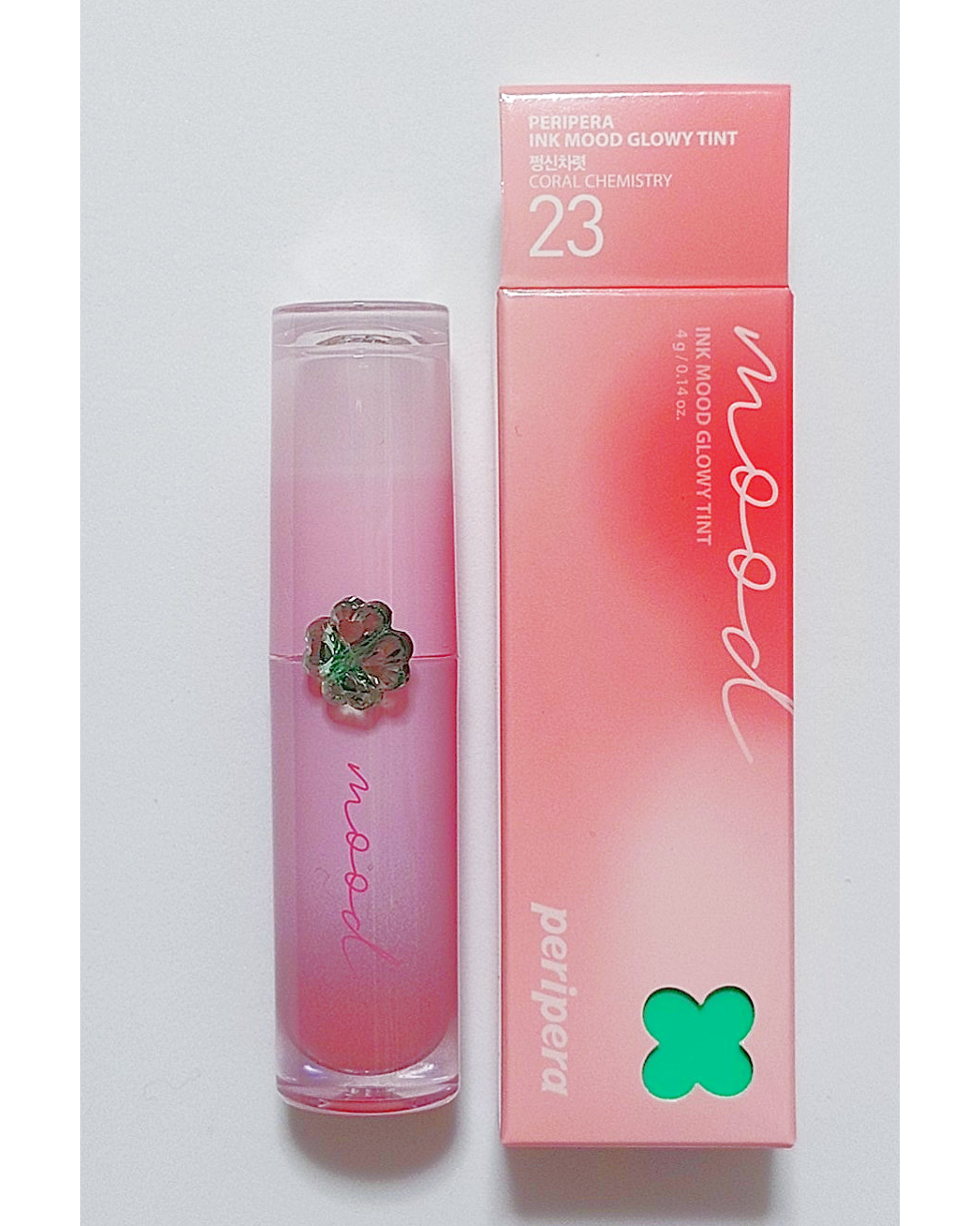 ペリペラ インク ムード グロイ ティント 23 CORAL CHEMISTRY(ラッキーコーラル)/PERIPERA/リップティントを使ったクチコミ（1枚目）