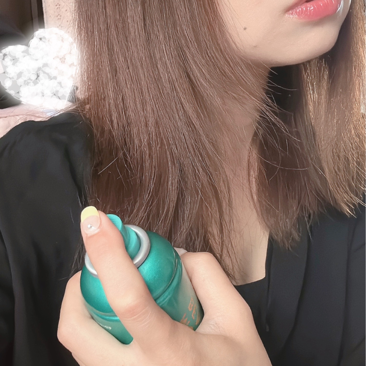 モロッカンビューティ ディープモイスト クイックグロス オイルスプレー 145g/モロッカンビューティ/ヘアスプレーを使ったクチコミ（3枚目）