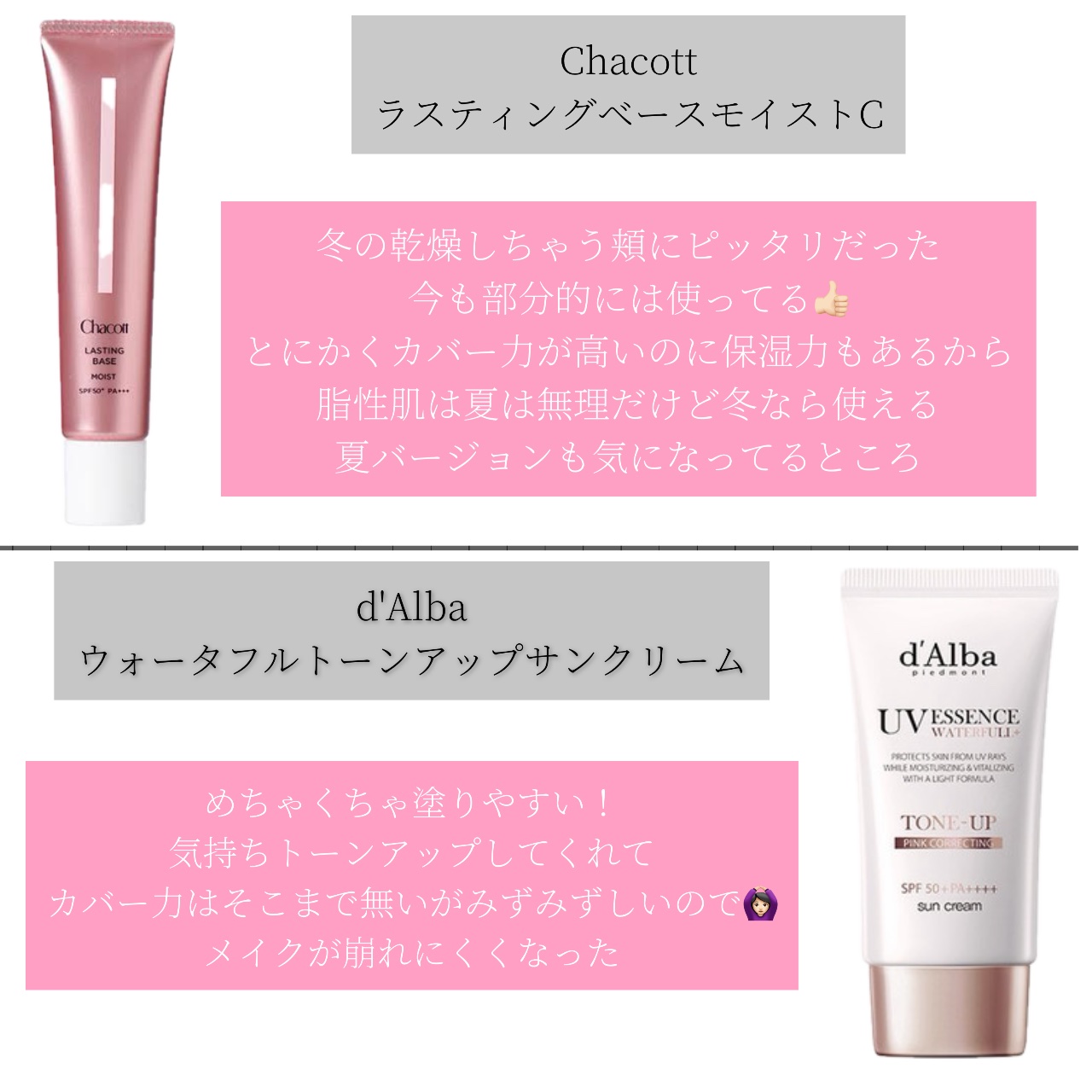 ラスティングベース モイストC/チャコット・コスメティクス/化粧下地を使ったクチコミ（2枚目）