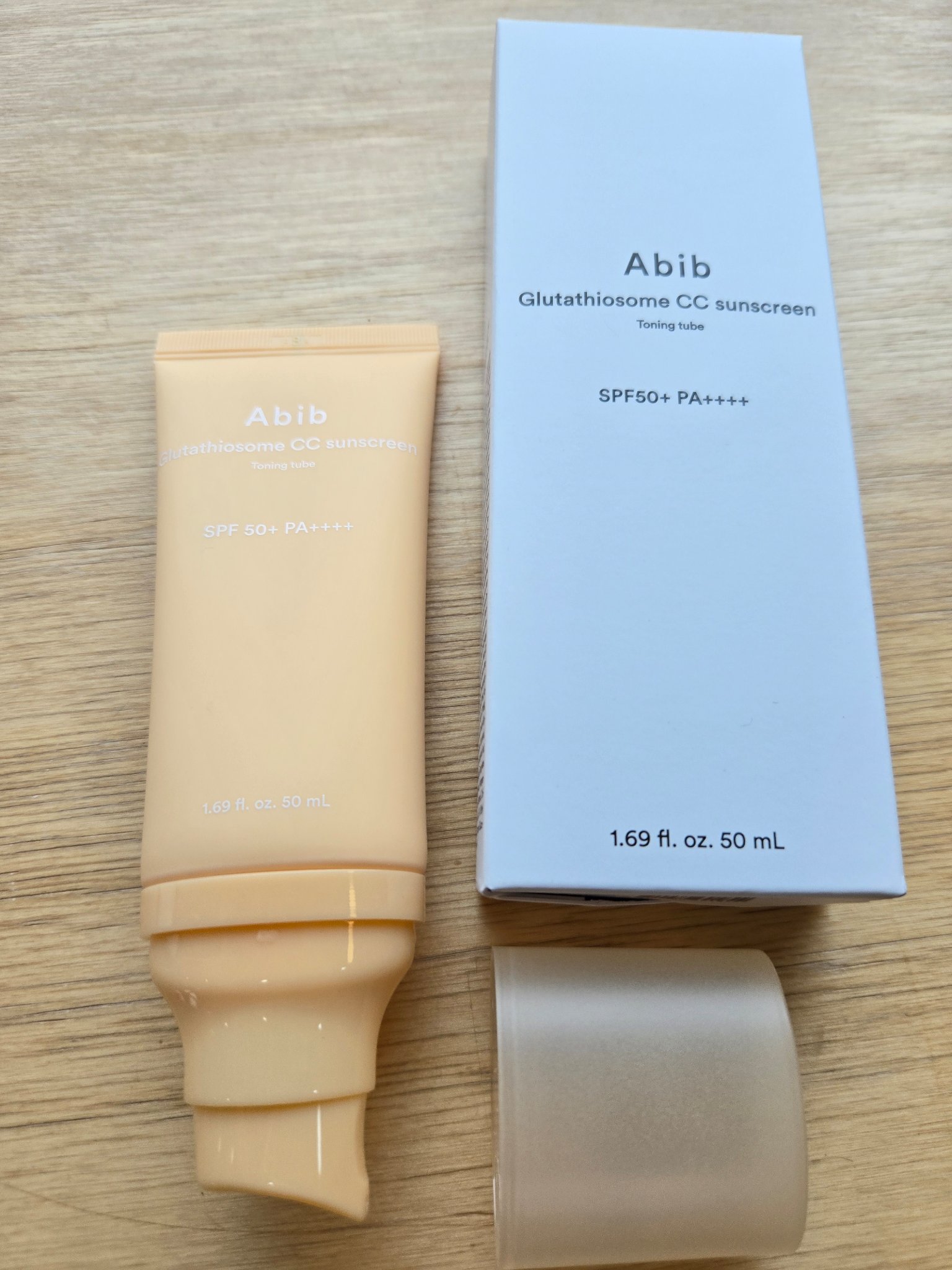 グルタチオンソームCCサンクリームトーニングチューブ/Abib /CCクリームを使ったクチコミ（2枚目）