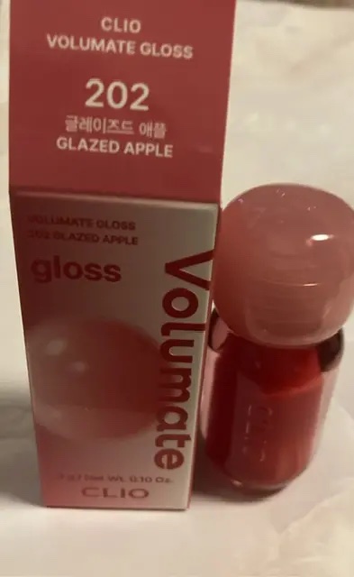 ボリュメイト グロス 202 GLAZED APPLE/CLIO/リップグロスを使ったクチコミ（1枚目）
