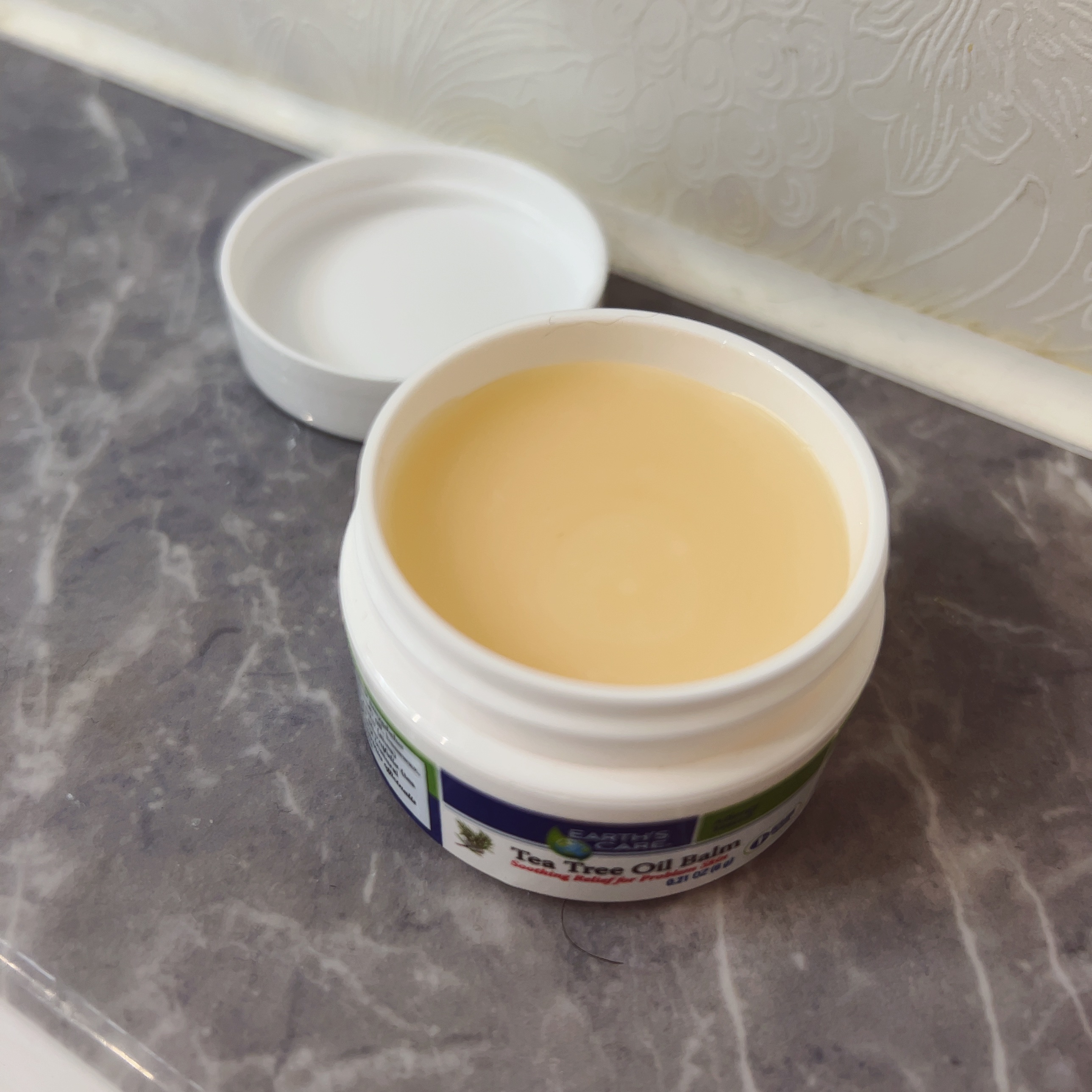 ティーツリーオイルバーム/Earth's Care/フェイスバームを使ったクチコミ（3枚目）