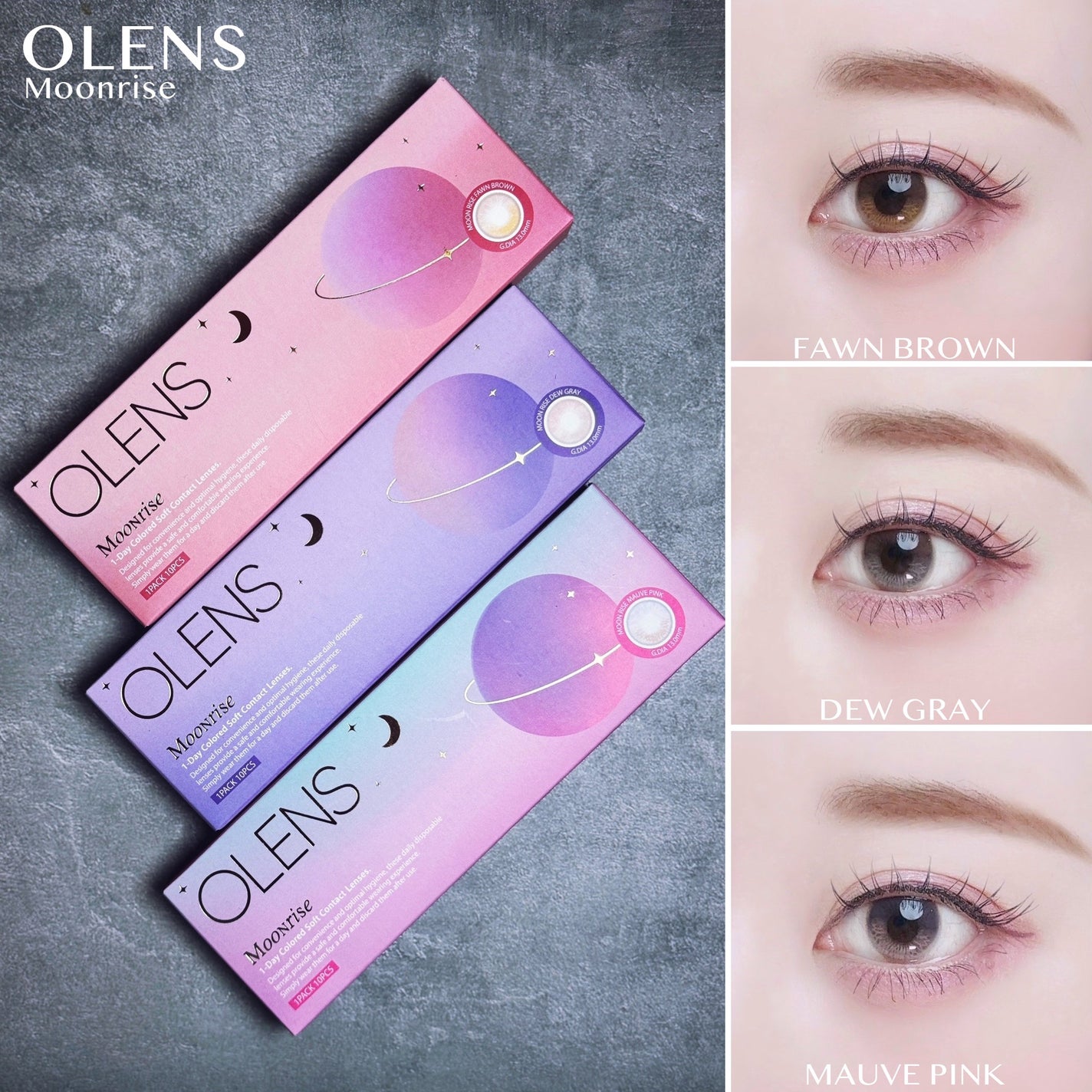 Moonrise 1day/OLENS/ワンデー(1DAY)カラコンを使ったクチコミ(1枚目)