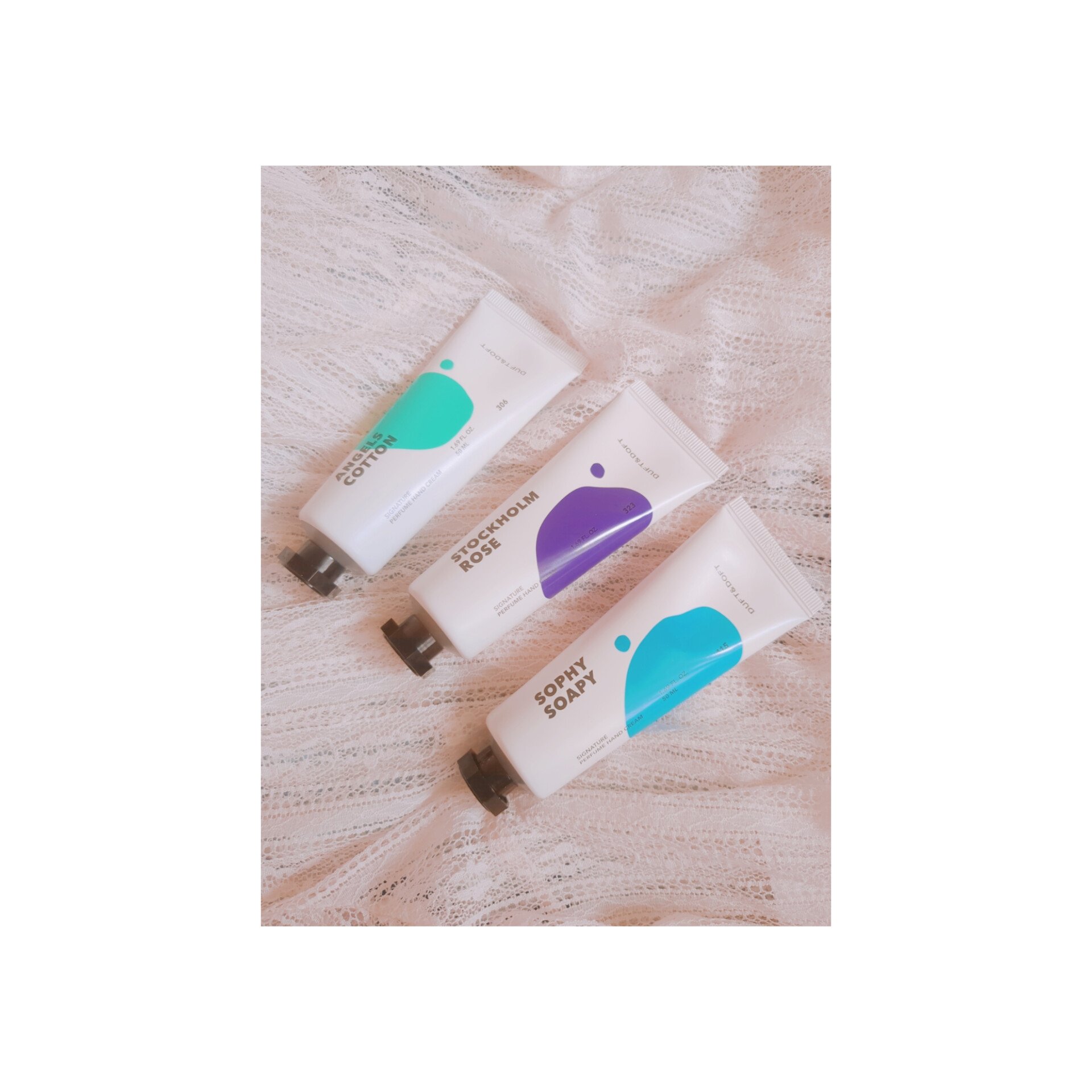 シグネチャーパフュームハンドクリームミニチュアギフトセット/DUFT&DOFT/ハンドクリームを使ったクチコミ（2枚目）