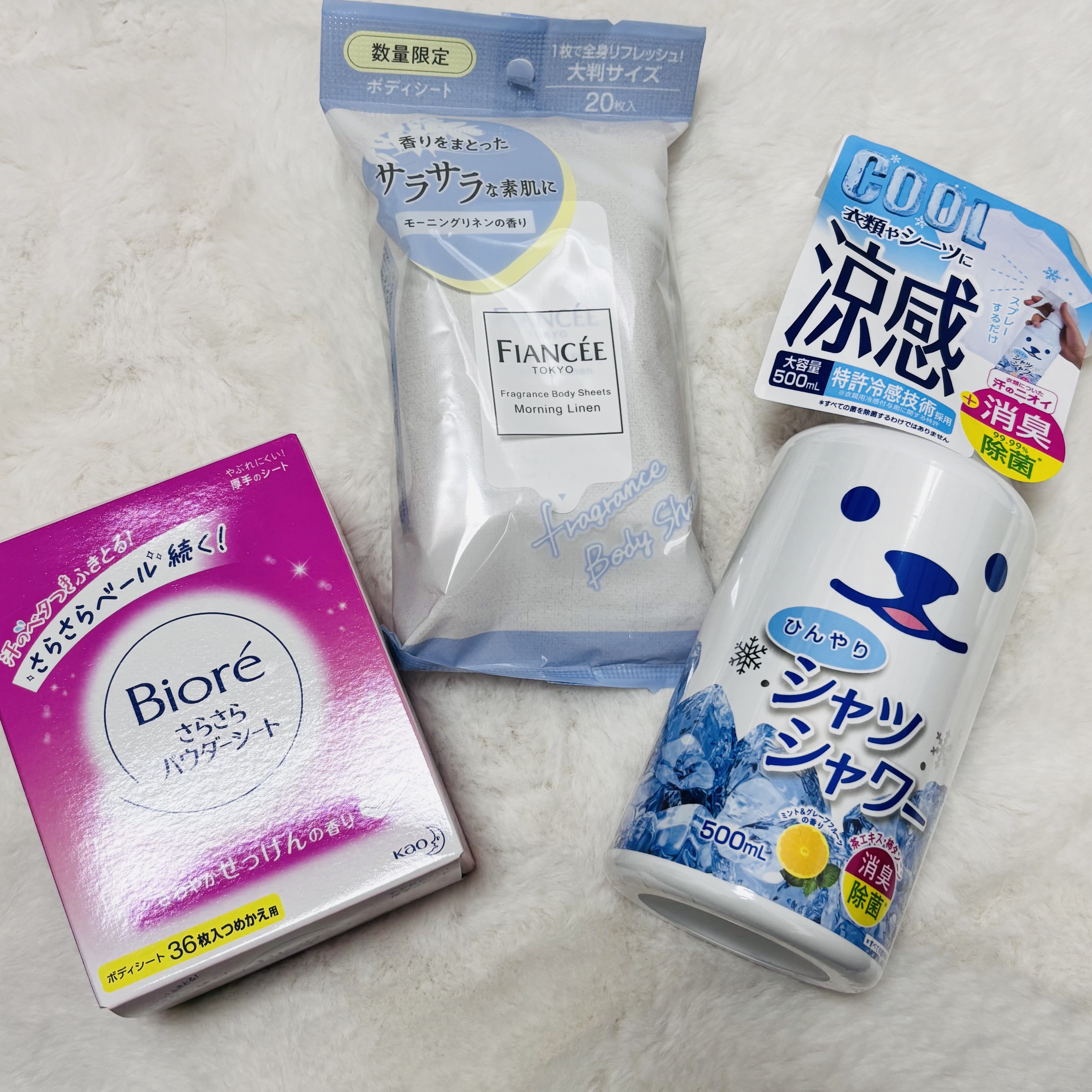 フレグランスボディシート モーニングリネン/フィアンセ/ボディシートを使ったクチコミ（2枚目）