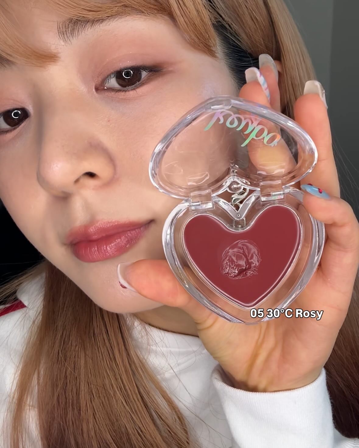 ハートキーリング リップ＆チーク/keybo/口紅を使ったクチコミ（2枚目）