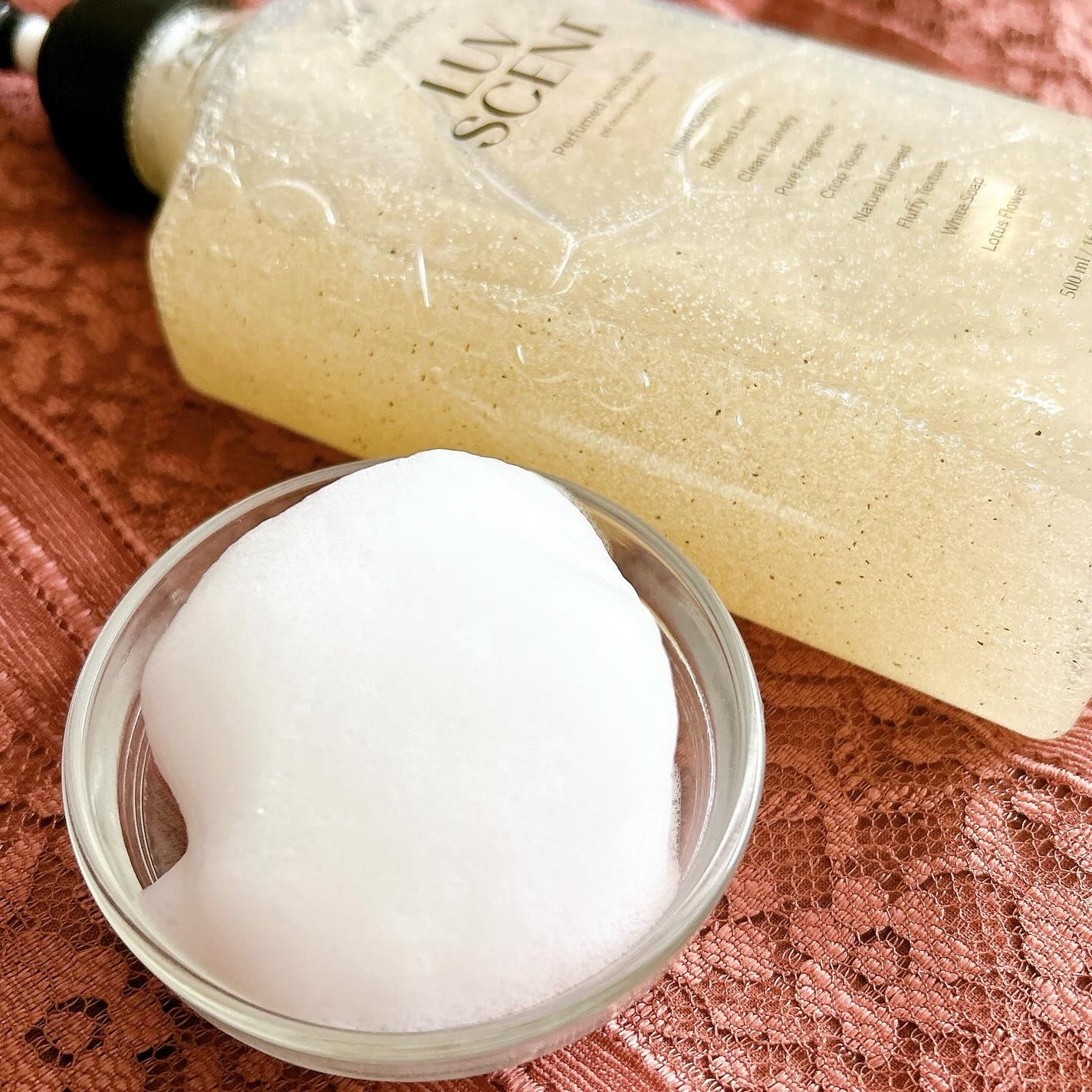 スクラブボディウォッシュ ホワイトシャツ リネンコットン/LUV SCENT/ボディスクラブを使ったクチコミ(5枚目)