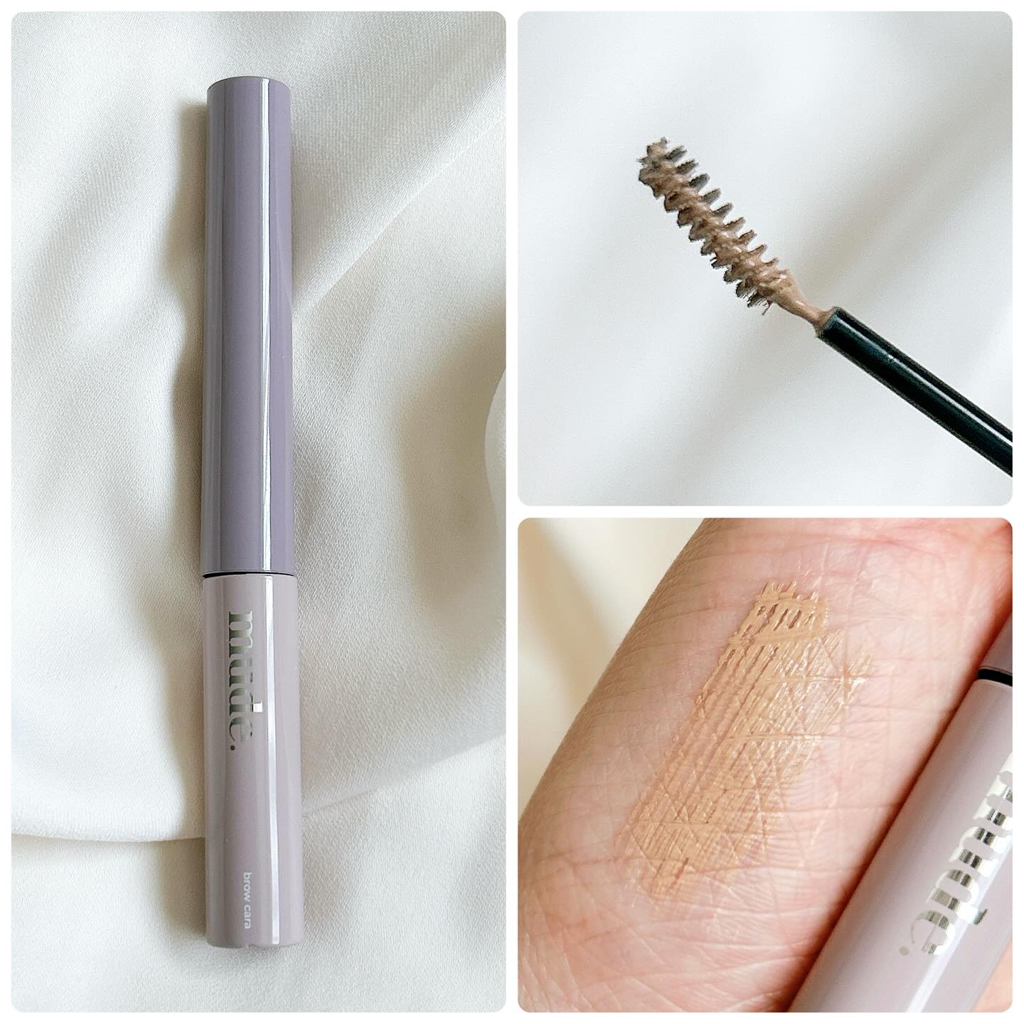 インスパイアスキニーブロウカラ/mude./眉マスカラを使ったクチコミ（2枚目）