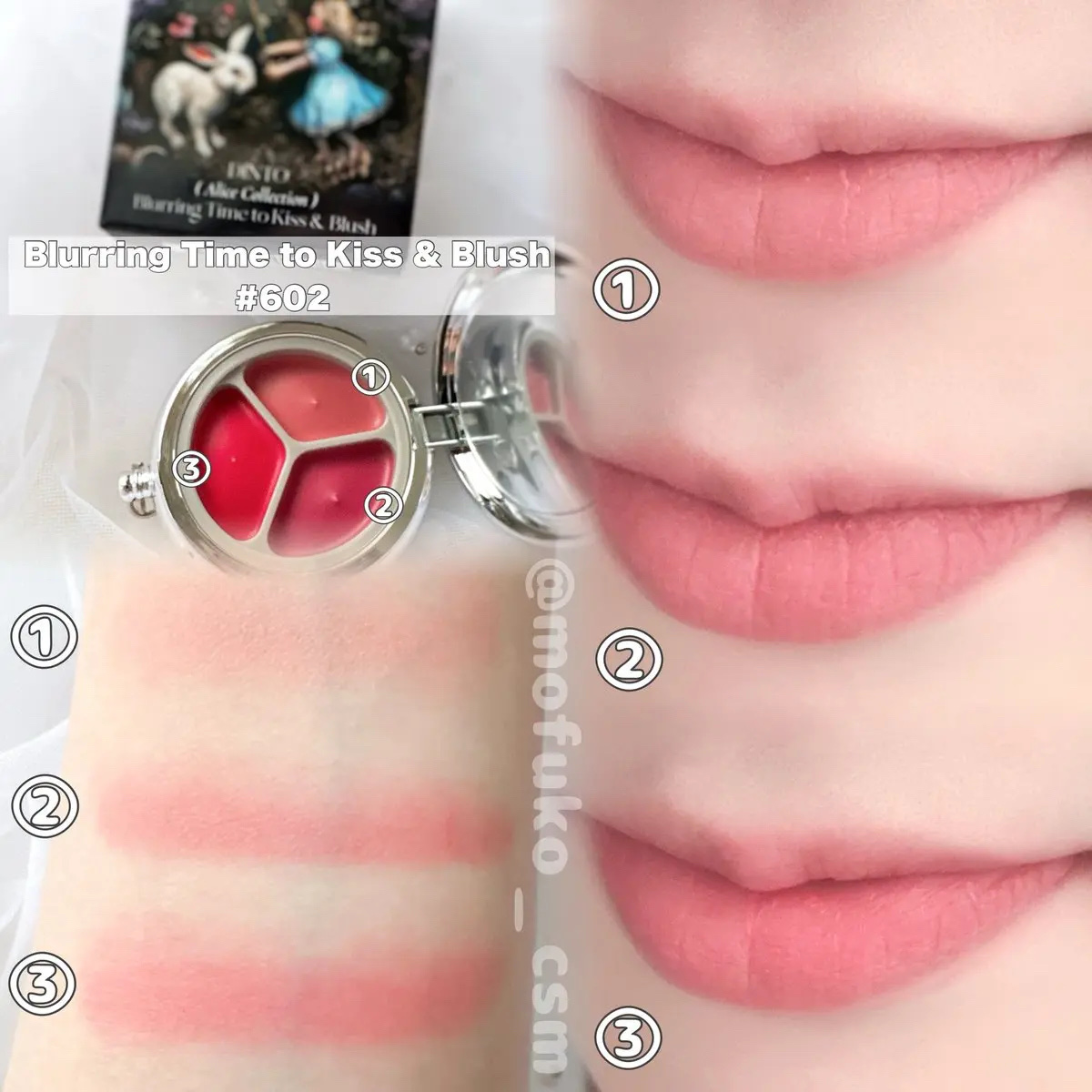 グローイングタイムトゥーキスアンドブラッシュ/Dinto/口紅を使ったクチコミ（2枚目）