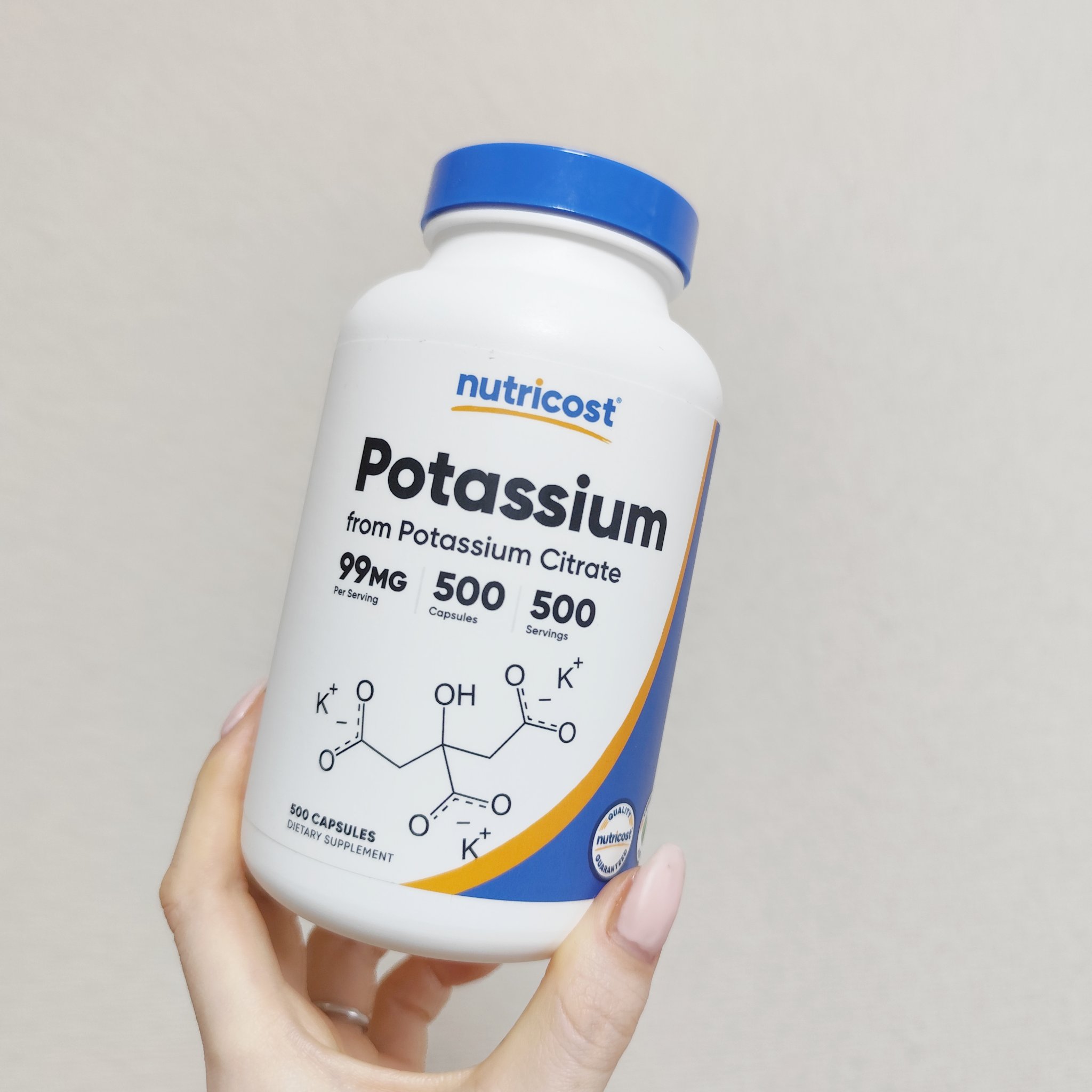Potassium/Nutricost/健康サプリメントを使ったクチコミ（1枚目）