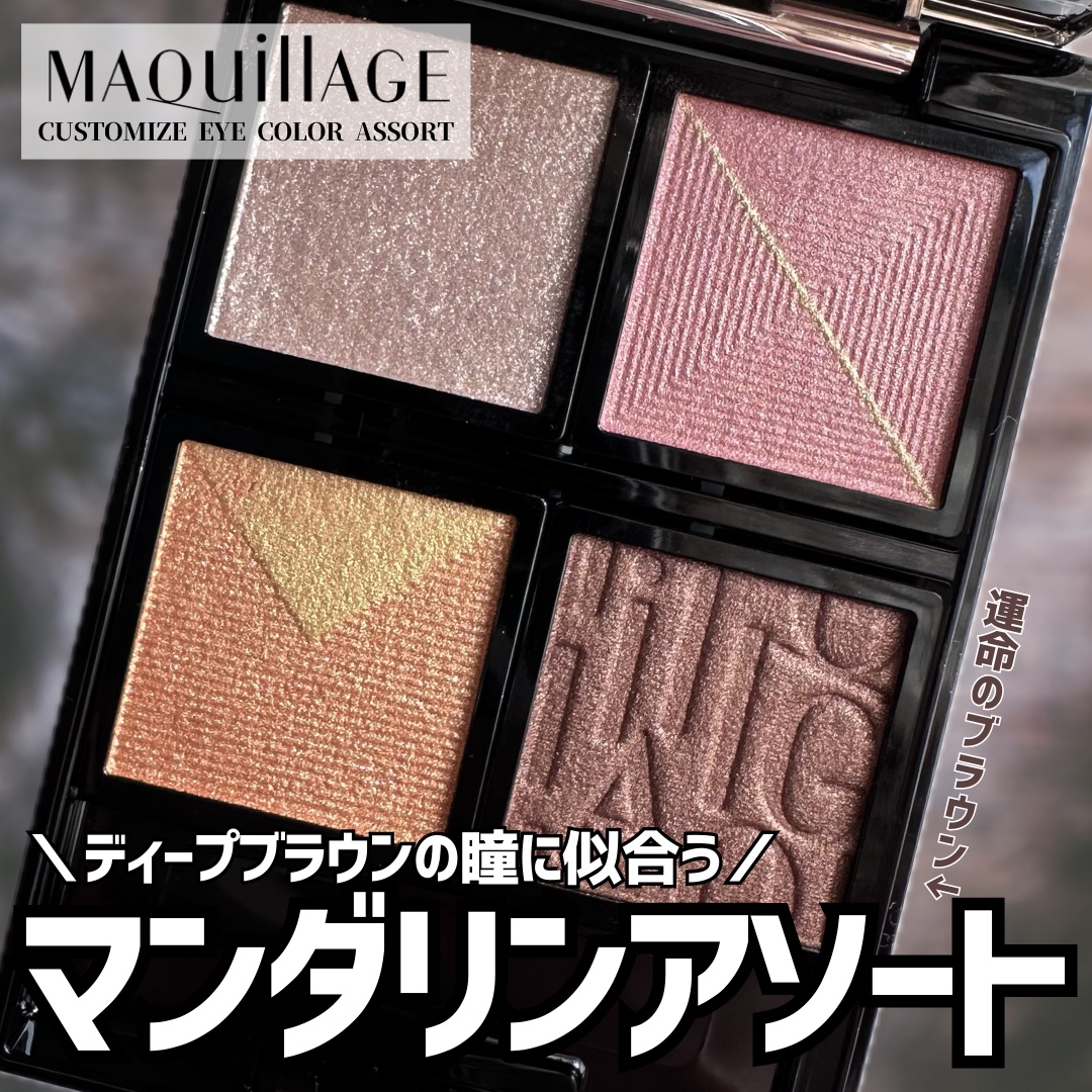 カスタマイズアイカラーアソート/マキアージュ/アイシャドウパレットを使ったクチコミ（1枚目）