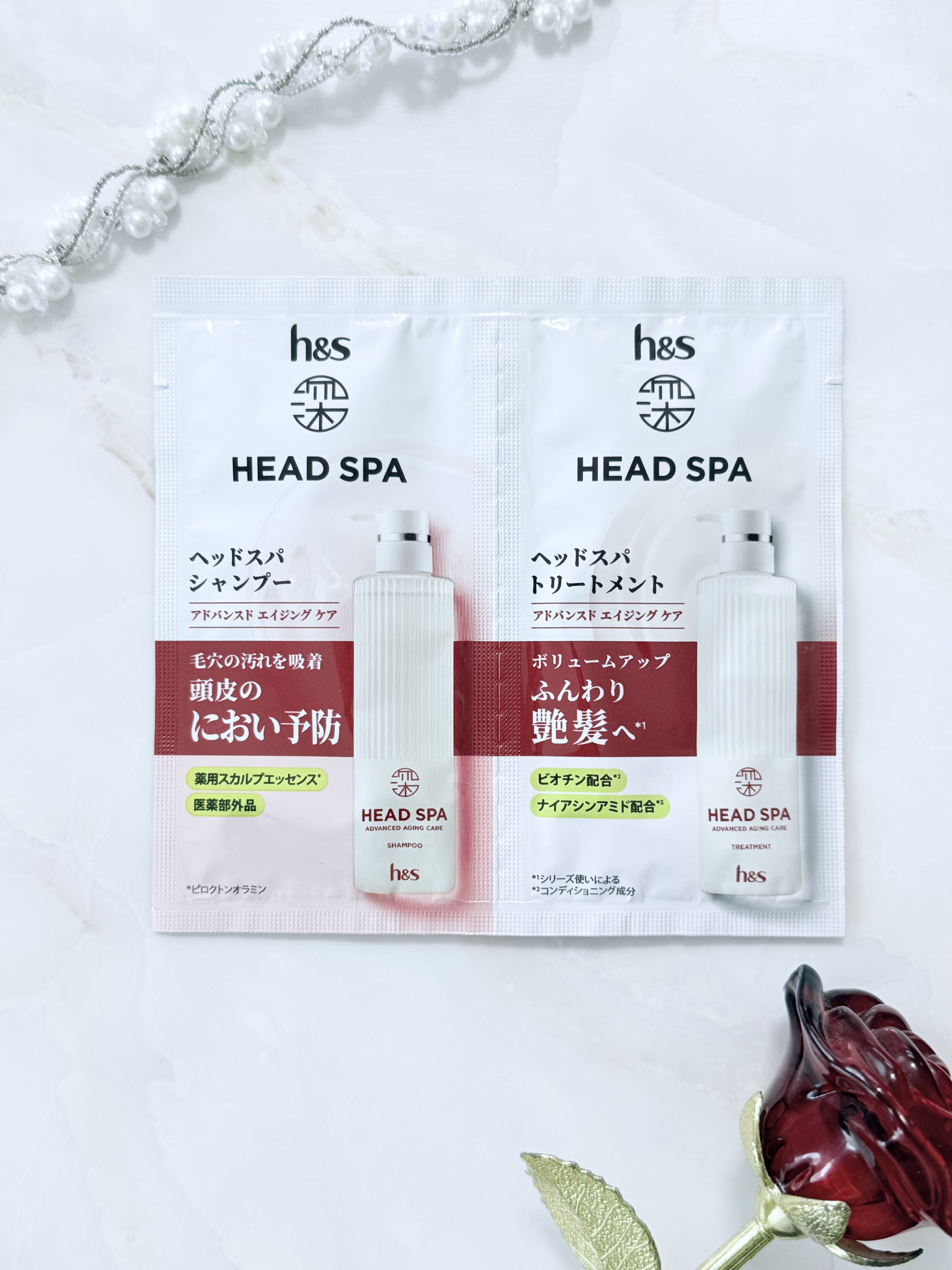 h&s 深ヘッドスパ アドバンスド エイジング ケア*4 シャンプー[医薬部外品]/トリートメント/h&s/市販シャンプーを使ったクチコミ（1枚目）