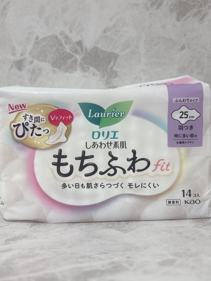 ロリエ もちふわ fit 25cm 羽つき 14コ入 (医薬部外品 )/ロリエ/ナプキンを使ったクチコミ(1枚目)
