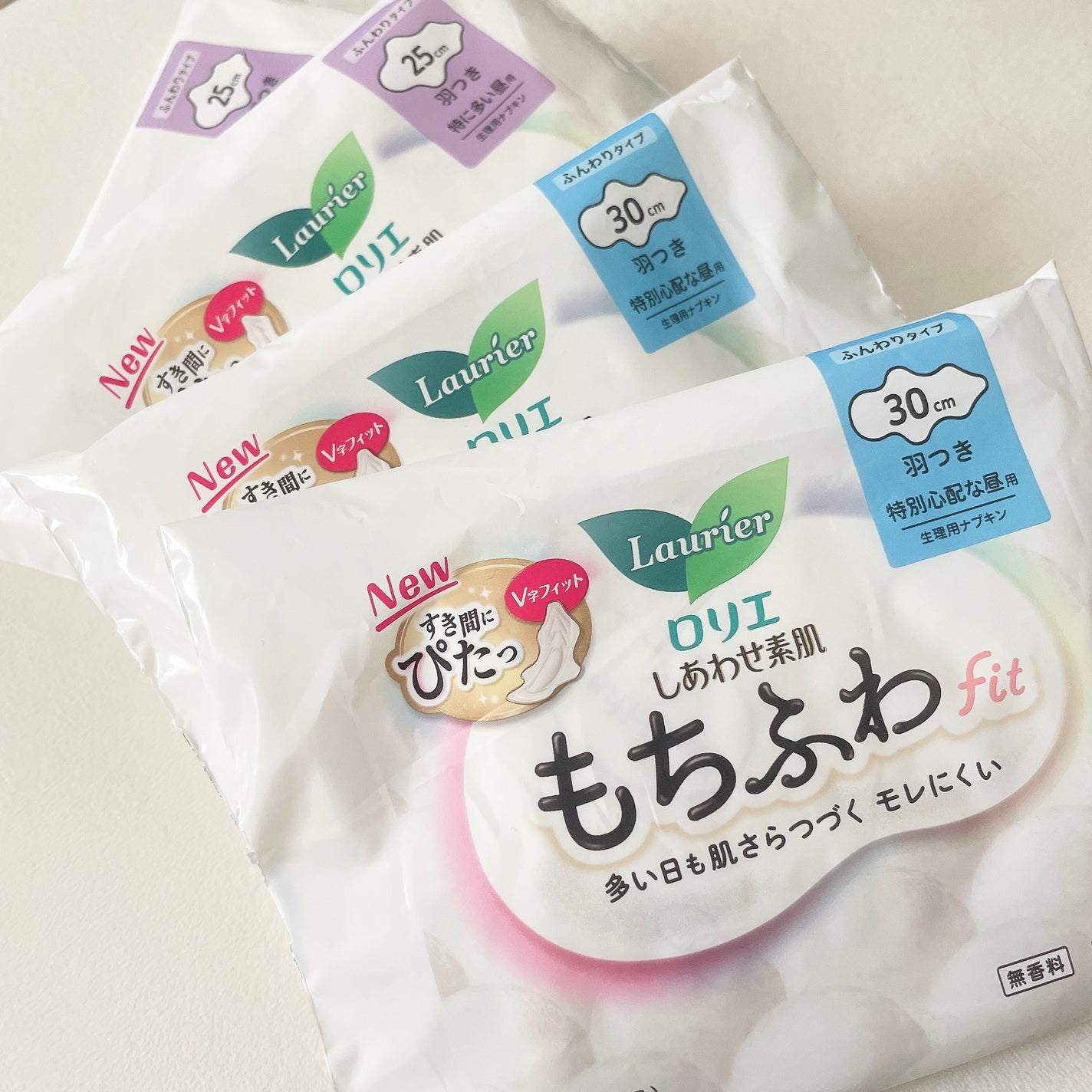 ロリエ もちふわ fit 25cm 羽つき 14コ入 (医薬部外品 )/ロリエ/ナプキンを使ったクチコミ(1枚目)