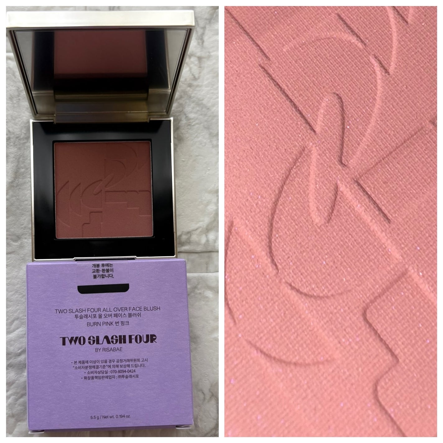 オールオーバーフェイスブラッシュ/TWO SLASH FOUR/パウダーチークを使ったクチコミ(4枚目)