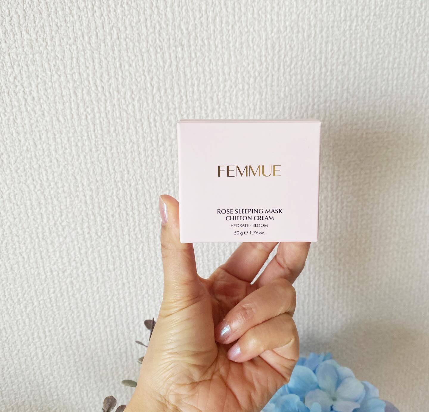 ローズウォーター スリーピングマスク/FEMMUE/フェイスクリームを使ったクチコミ（2枚目）