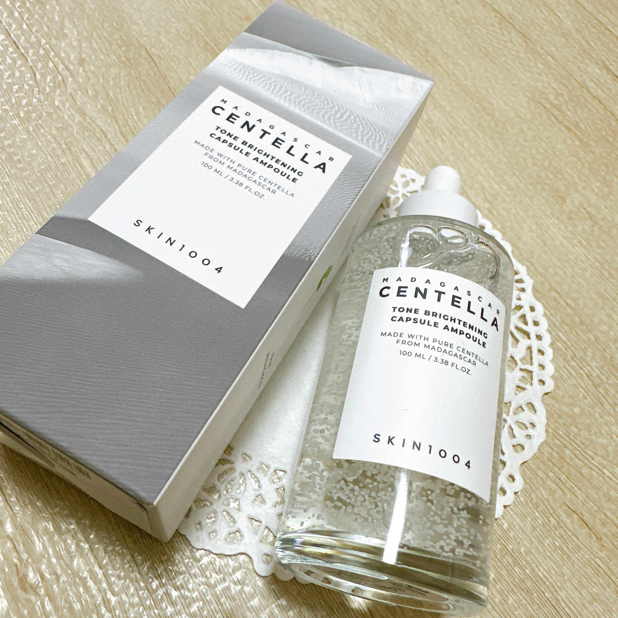 トーンブライトニング カプセルアンプル/SKIN1004/美容液を使ったクチコミ（2枚目）