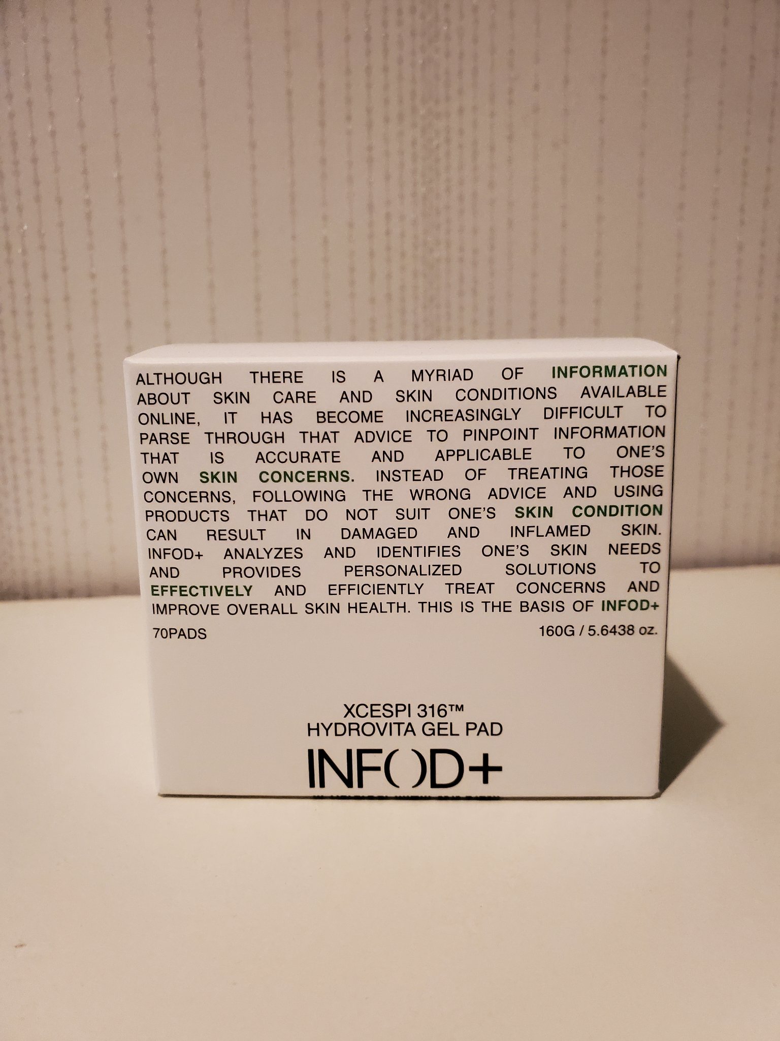 エクセスピ316ハイドロビタジェルパッド/INFoD+/シートマスク・パックを使ったクチコミ（2枚目）