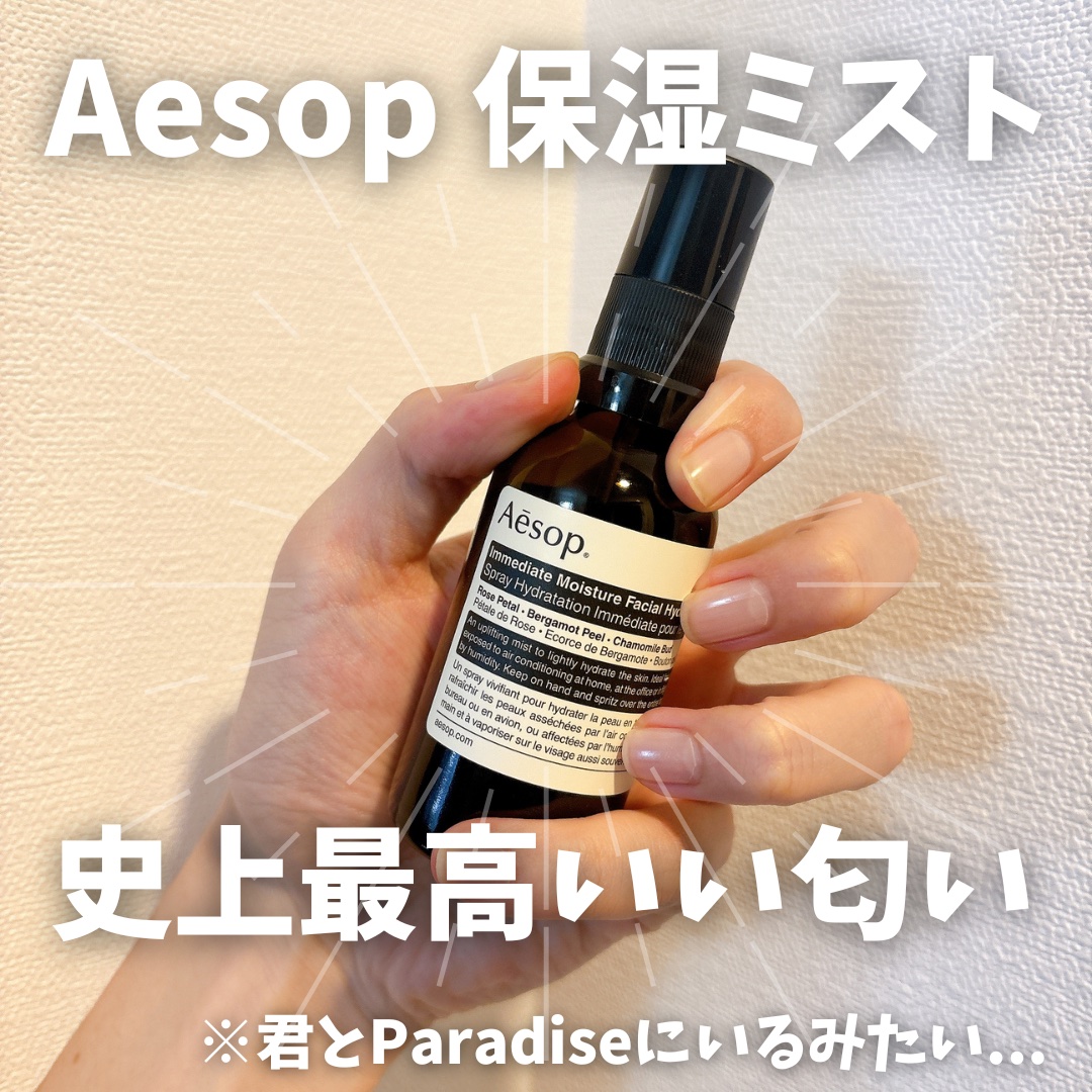 イミディエイト モイスチャー フェイシャル イドロソール/Aesop/フェイスオイルを使ったクチコミ（1枚目）