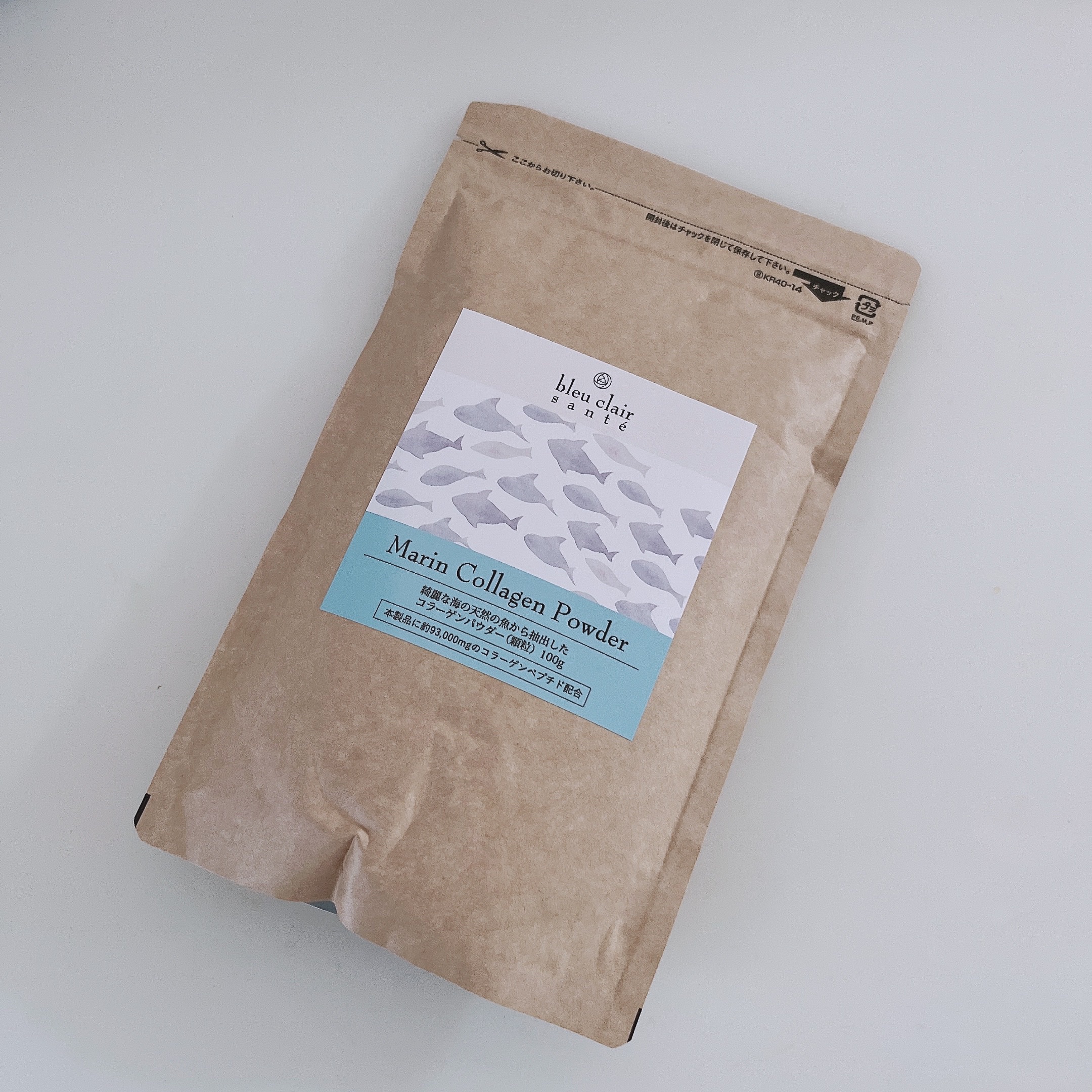 マリンコラーゲンパウダー93000mg/ブルークレールサンテ/美容サプリメントを使ったクチコミ（1枚目）