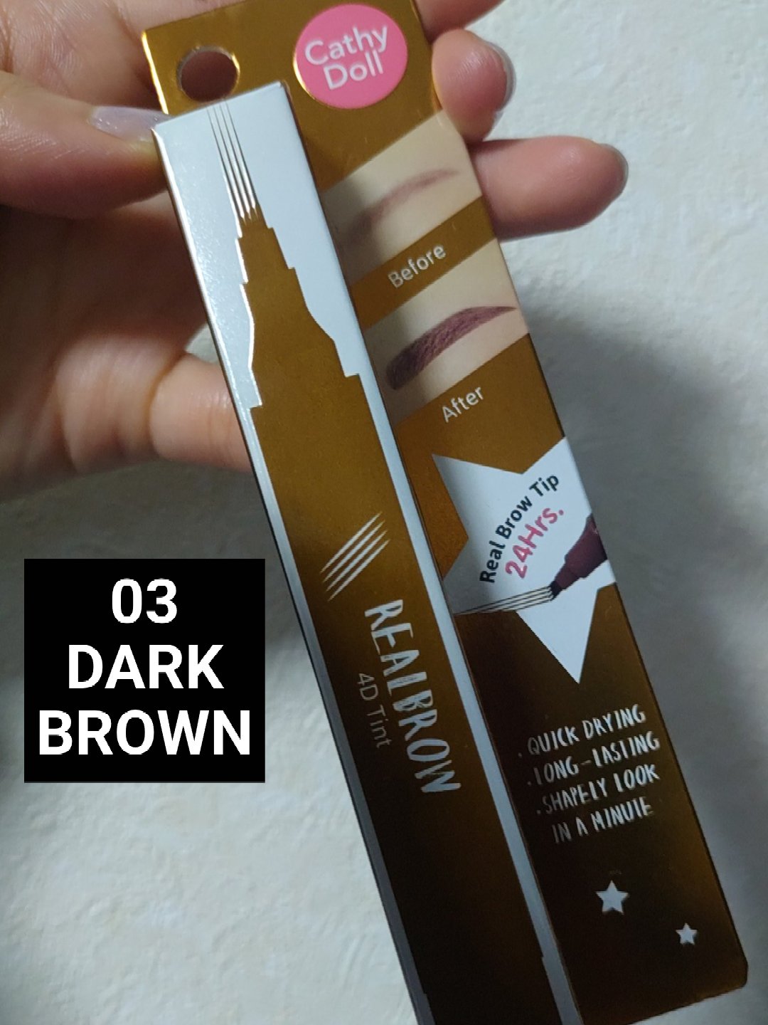 4Dリアル眉ティント/CathyDoll/眉ティントを使ったクチコミ（1枚目）