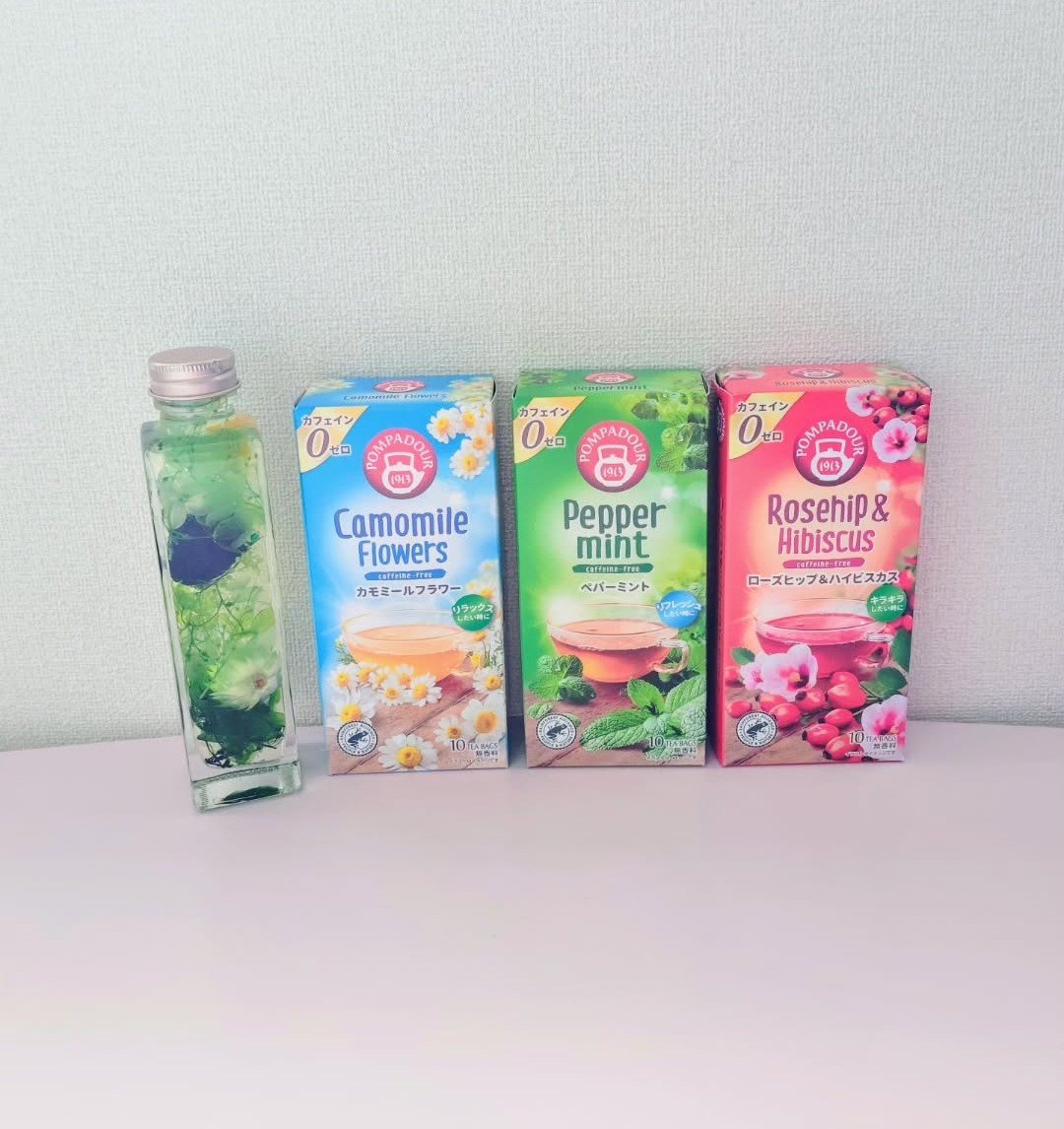 ポンパドール　ペパーミントハーブティー/日本緑茶センター/美容ドリンクを使ったクチコミ（1枚目）