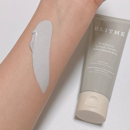 Bubbling Splash Mask Indian Glacial Mud/BLITHE/洗顔フォームを使ったクチコミ(4枚目)
