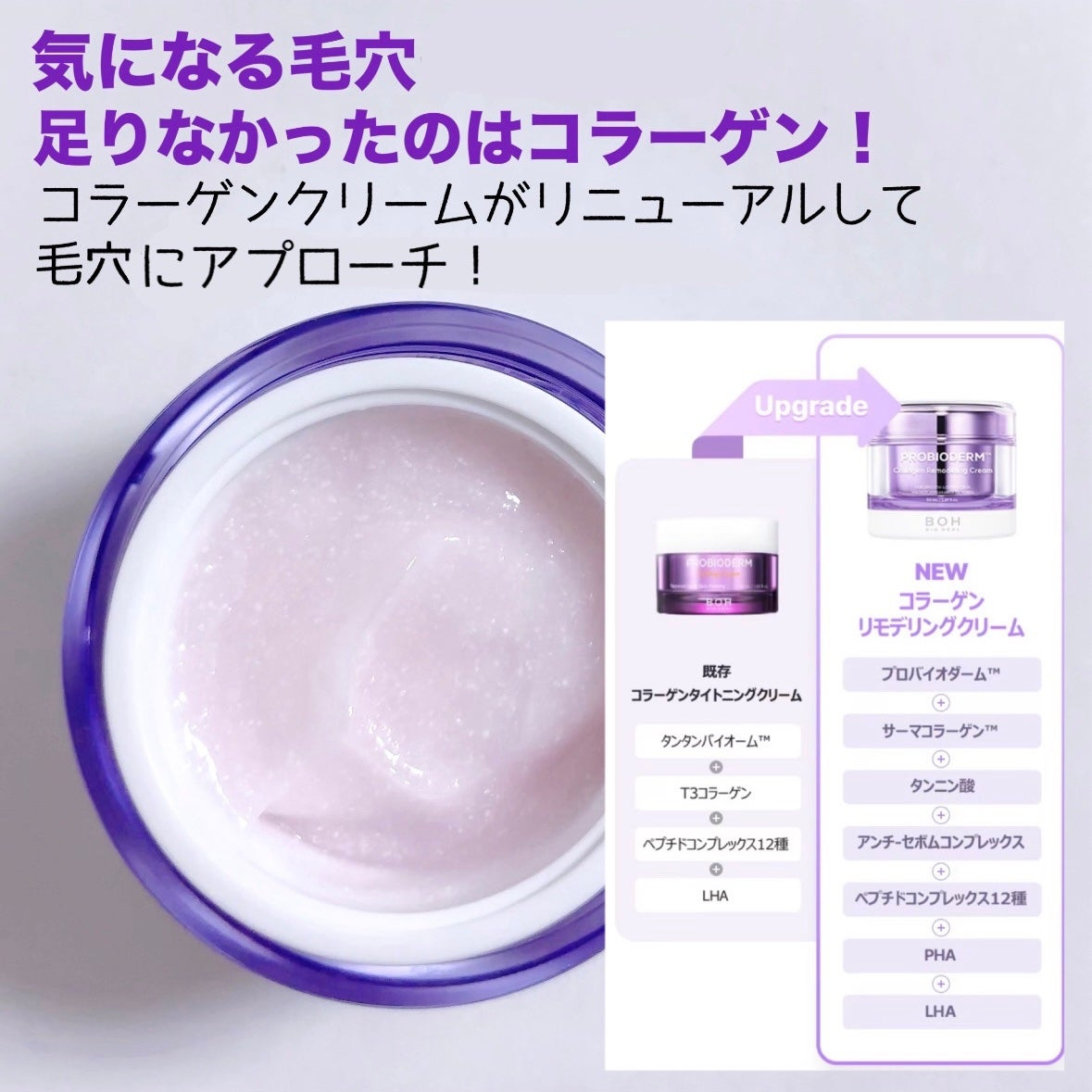 プロバイオダーム コラーゲン リモデリングクリーム/BIOHEAL BOH/フェイスクリームを使ったクチコミ(3枚目)
