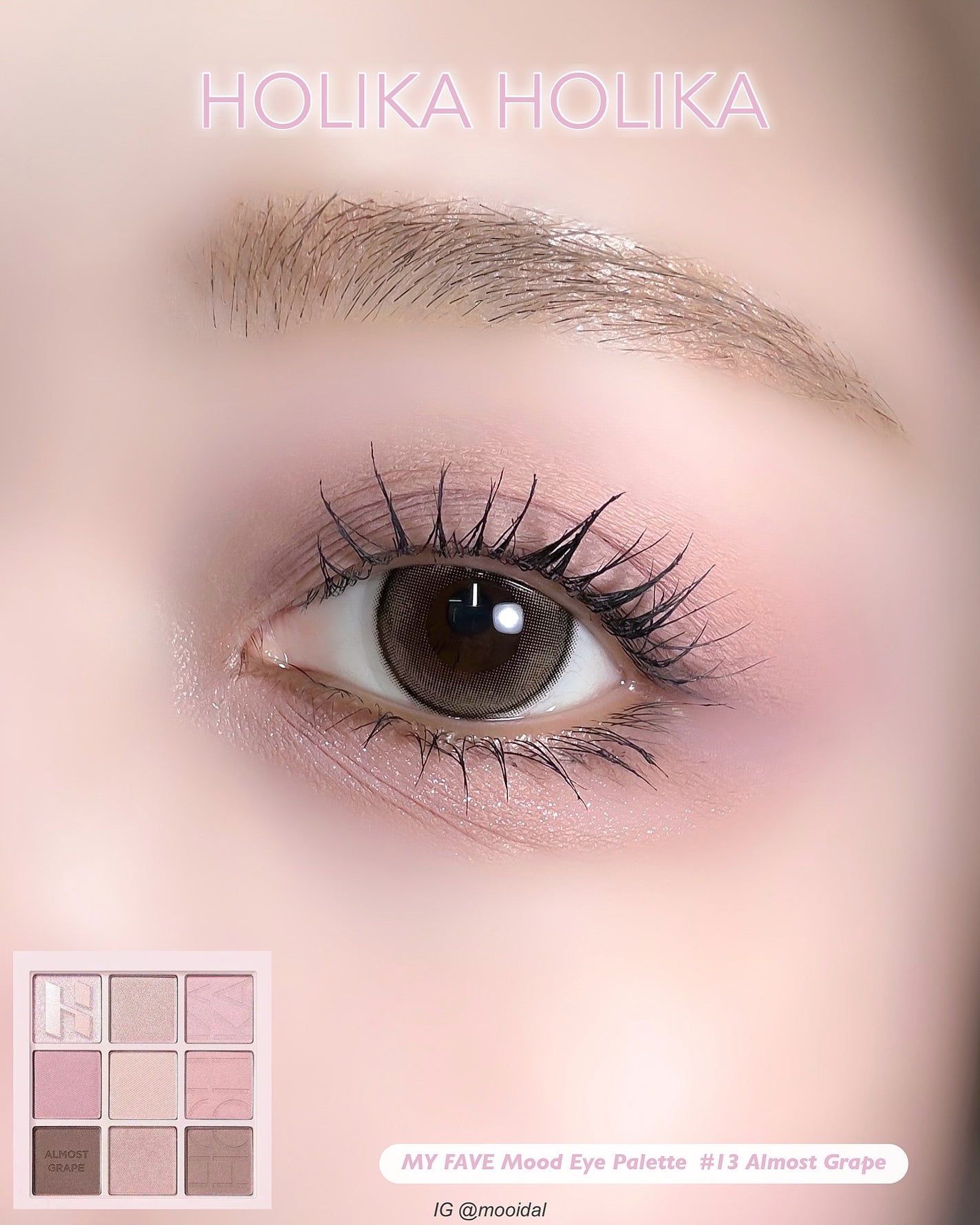 マイフェイブムードアイパレット 9カラー/HOLIKA HOLIKA/アイシャドウパレットを使ったクチコミ(1枚目)