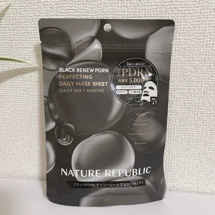 ブラックPDRN デイリーシートマスク/ネイチャーリパブリック/シートマスク・パックを使ったクチコミ(4枚目)