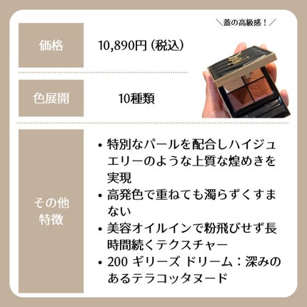 クチュール ミニ クラッチ #200 ギリーズ ドリーム/YVES SAINT LAURENT BEAUTE/アイシャドウパレットの画像