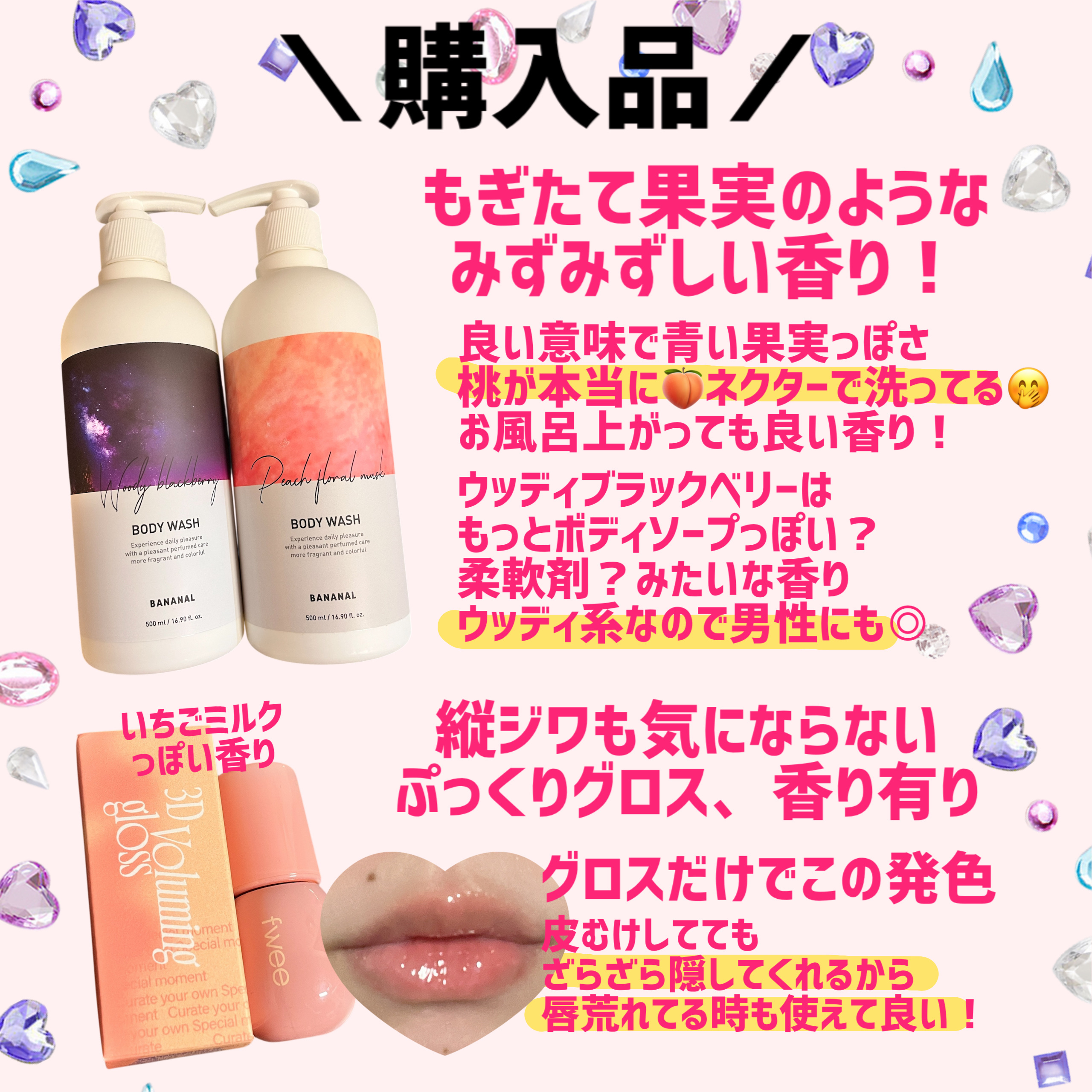 パフュームドヘアシャンプー Woody Blackberry/BANANAL/市販シャンプーを使ったクチコミ（2枚目）