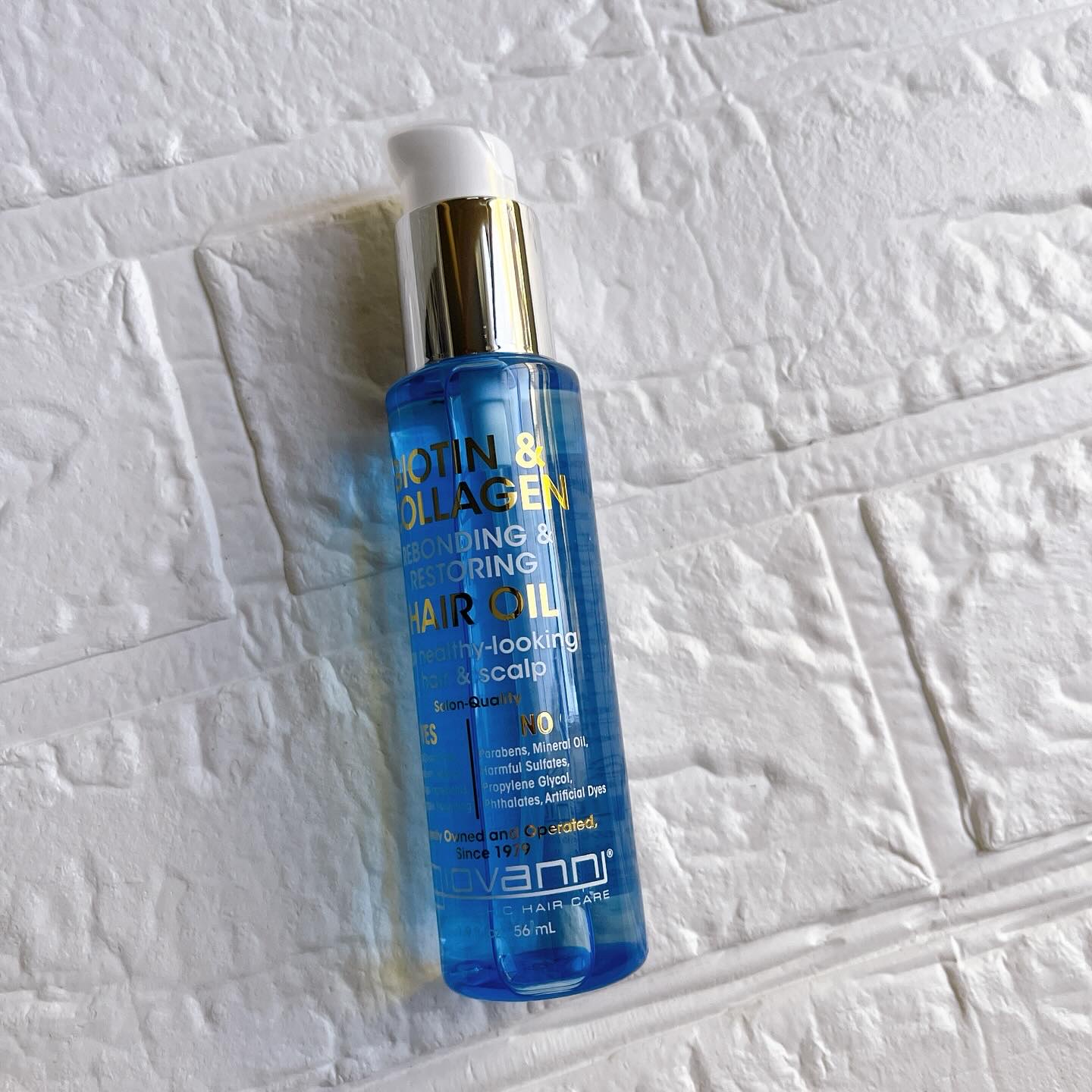 ビオチン＆コラーゲン リボンディング＆リストアリング ヘアオイル /giovanni/ヘアオイルを使ったクチコミ（2枚目）