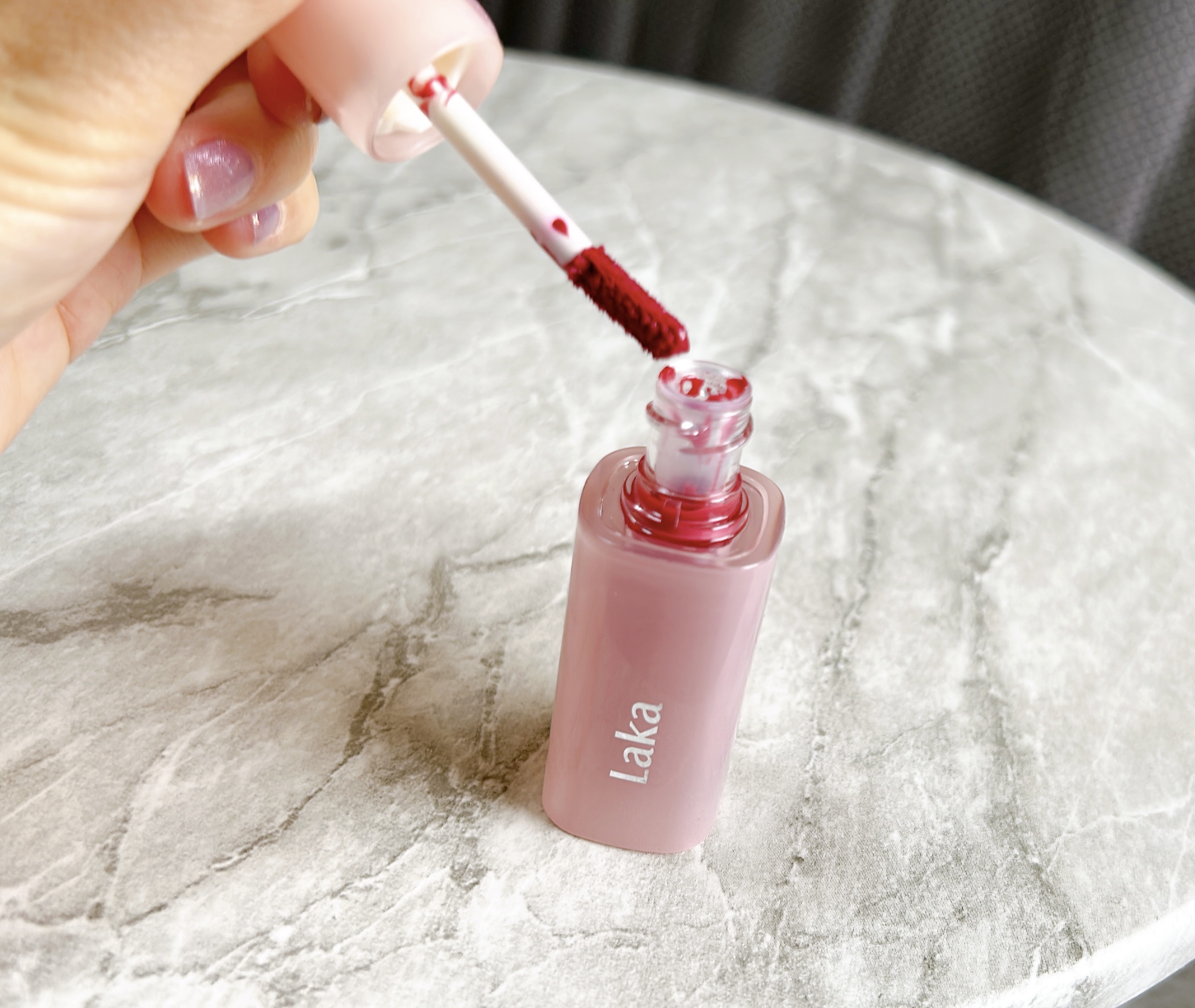 ポッピングバルーンティント/Laka/リップティントを使ったクチコミ（3枚目）